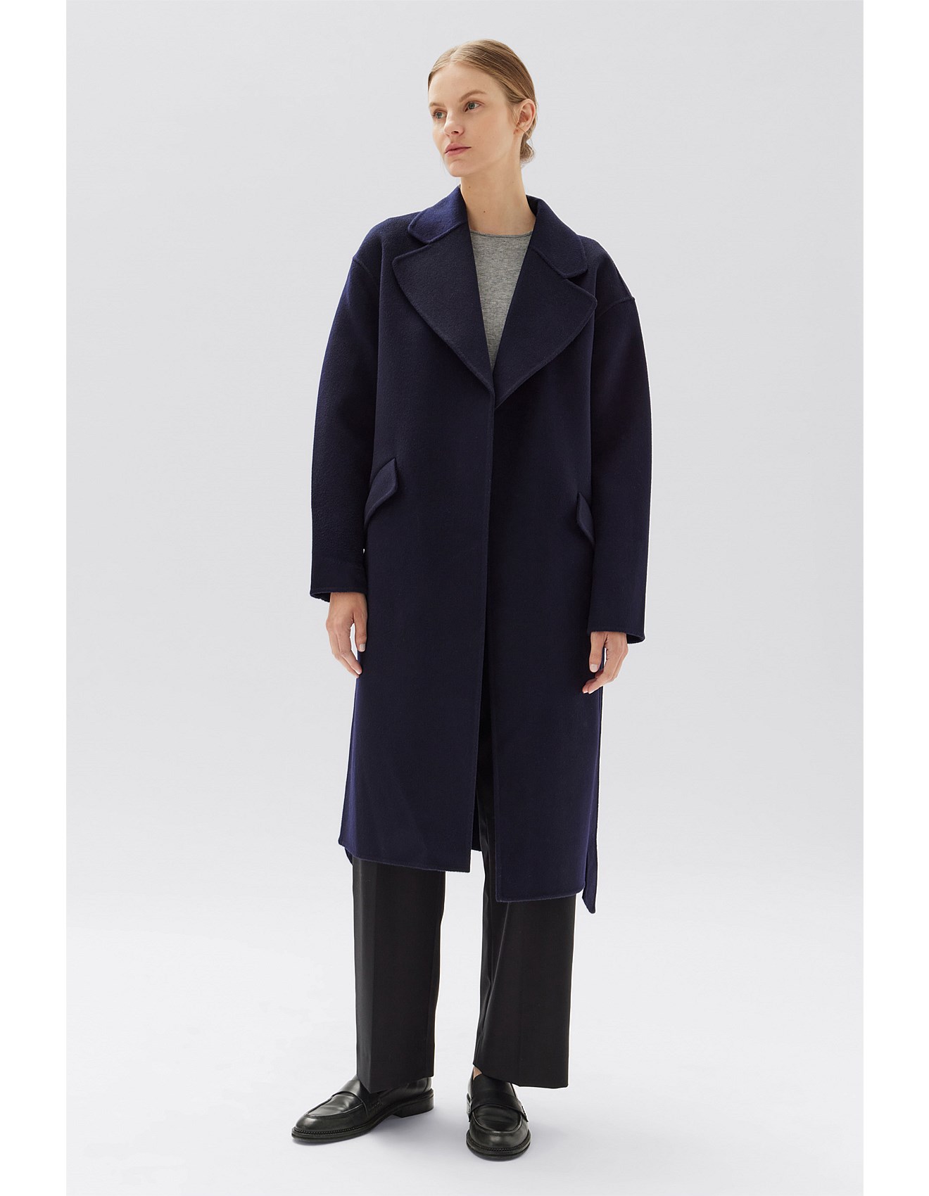 ゆう］Text SingleBreasted Coat Women's Single Breasted Coats