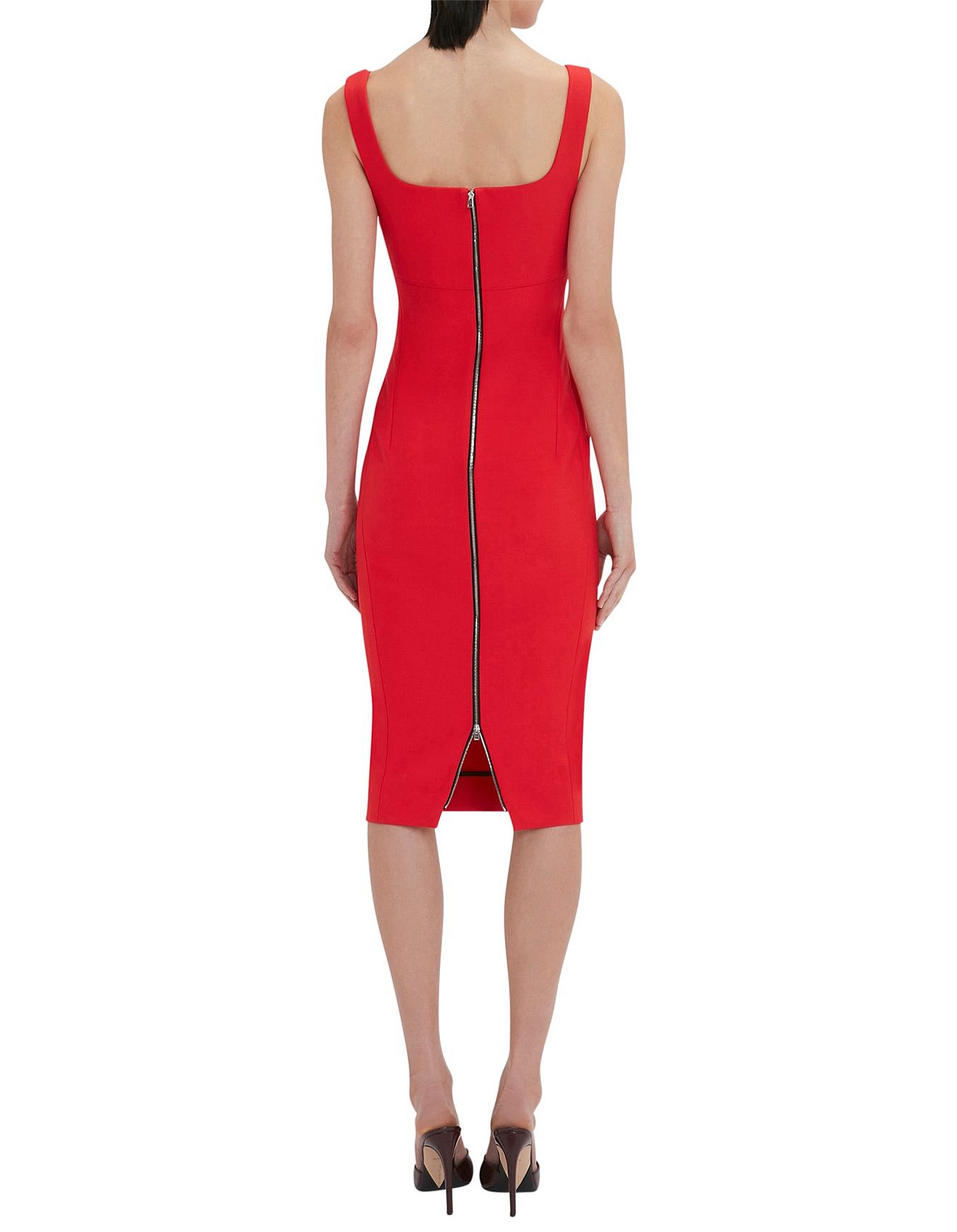 Victoria Beckham Sleeveless Fitted T-shirt Dress | David Jones