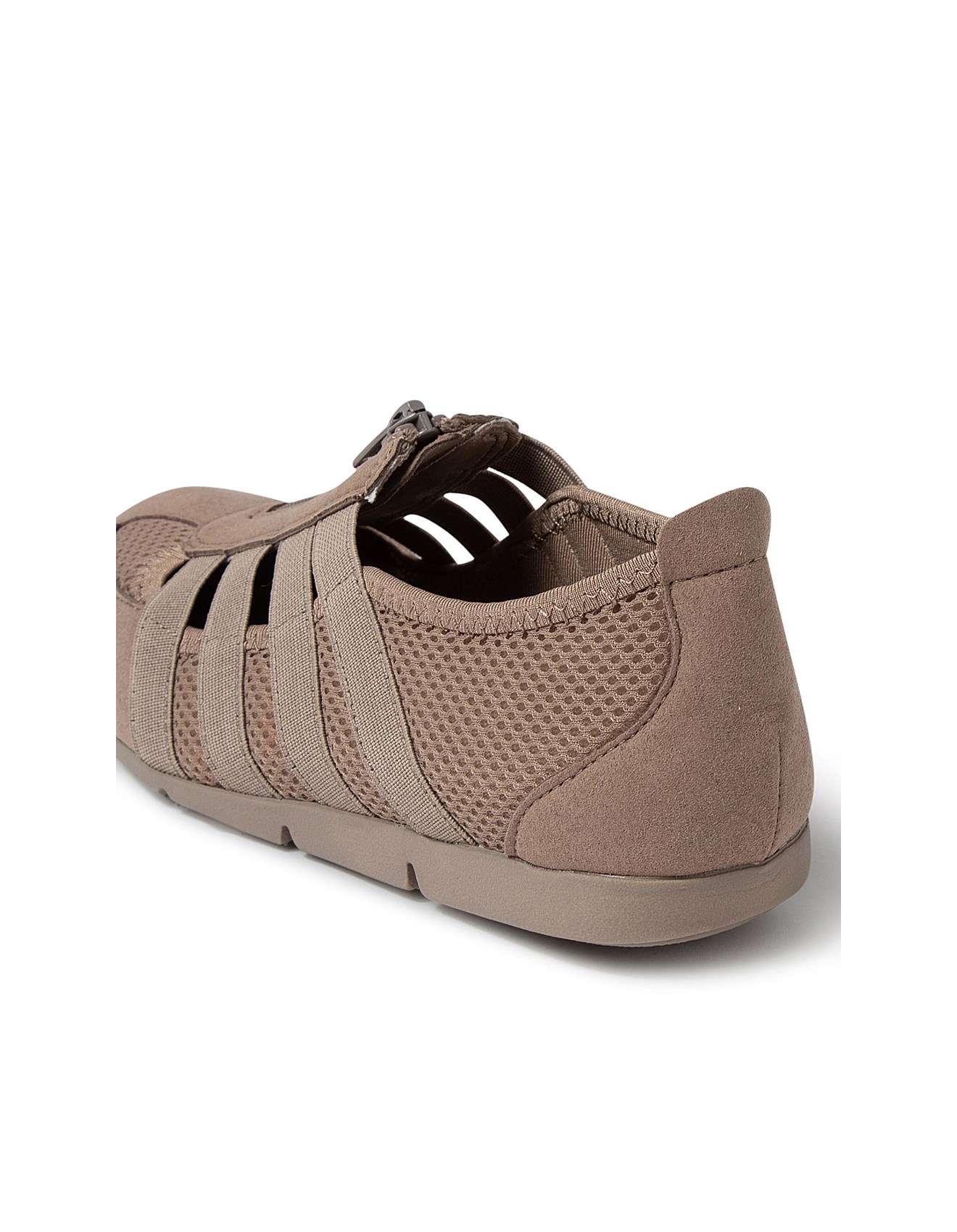 Supersoft By Diana Ferrari Scottie Taupe Mesh Sneakers David Jones