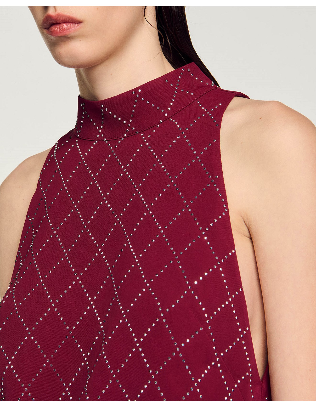 Sandro Paris Bijoux Woven Dress | David Jones