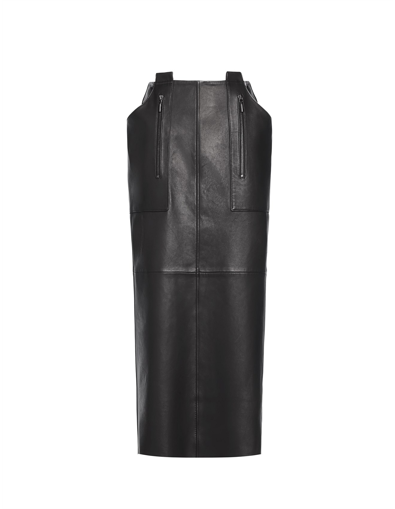 Maticevski Preference Leather Midi Skirt David Jones