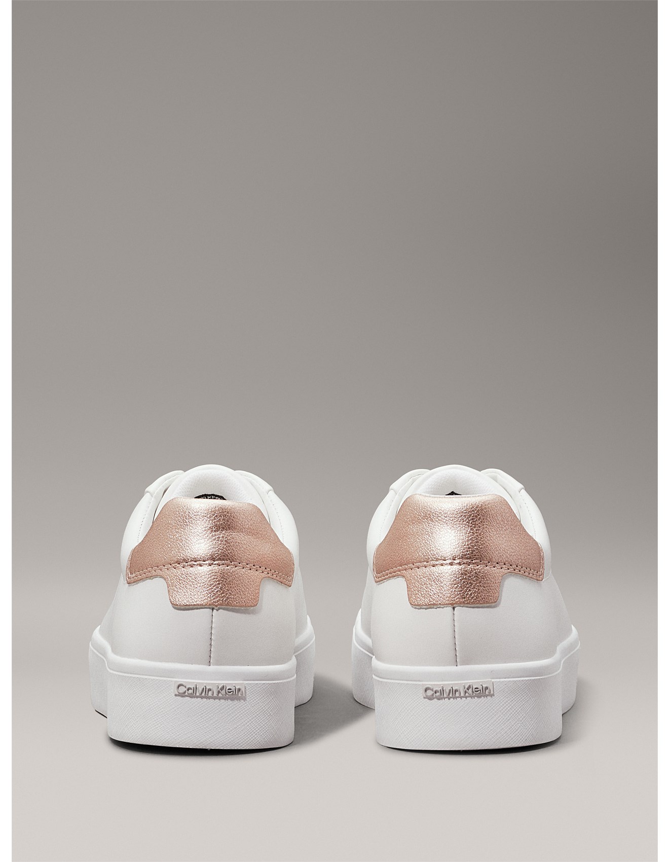 Calvin Klein Women's Vulc Lace Up Saff Fox W/met Sneaker David Jones - Main Image