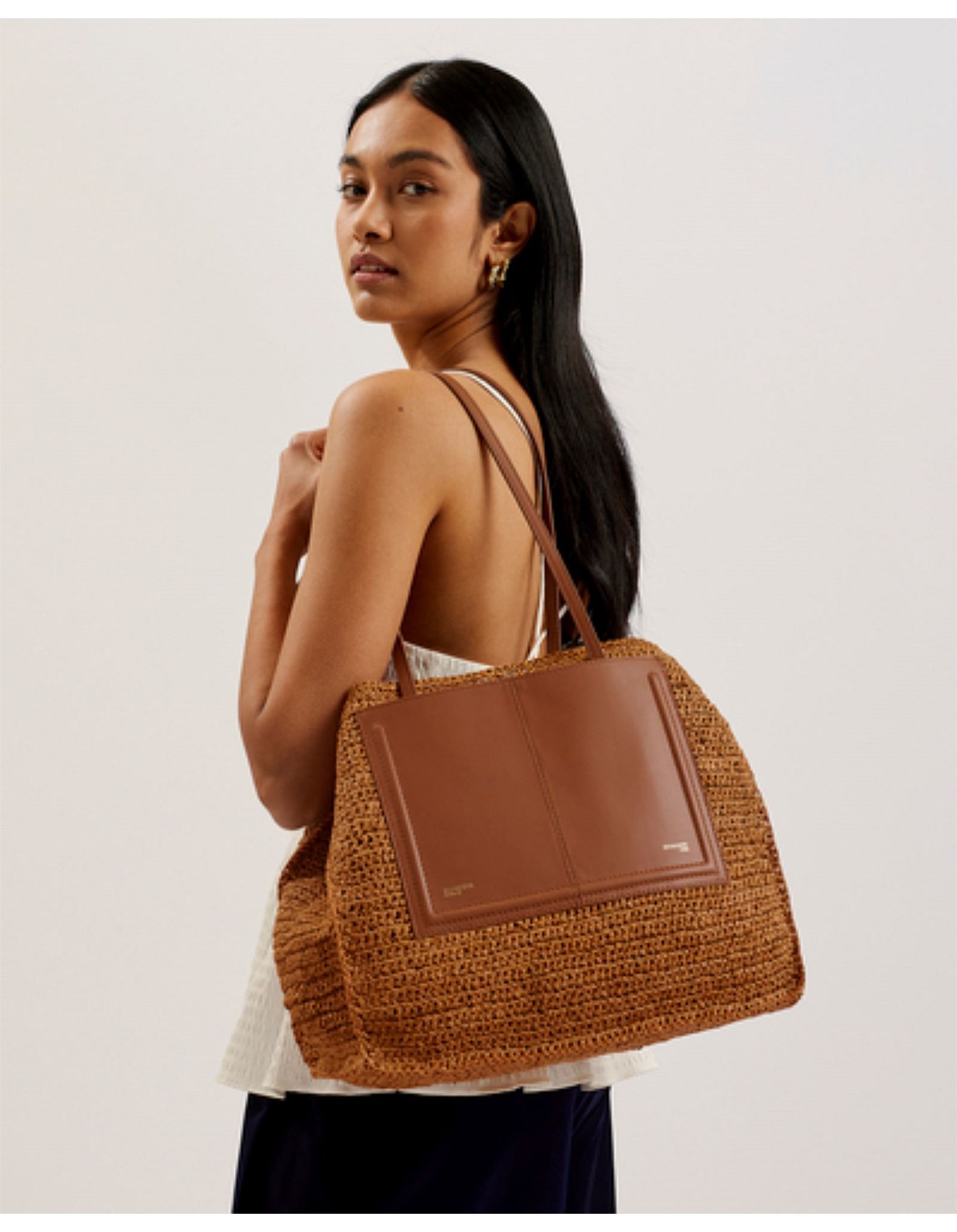 Leather Tote Bag Ted Baker Tan Handbag Ted Baker Tote Bag Shopper