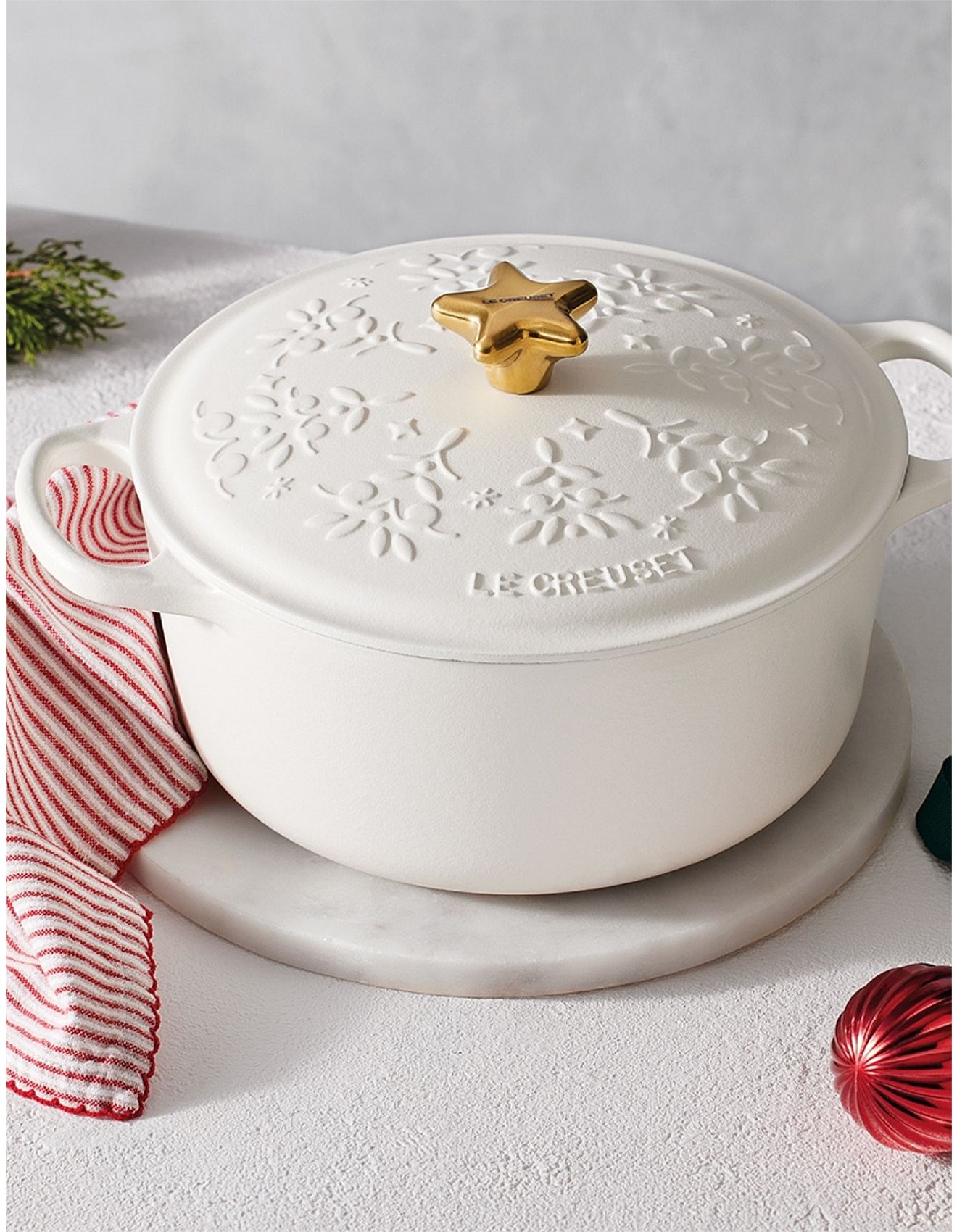 ルクルーゼ ガーリック Le Creuset ガーリックキーパー 14オンス ホワイト＆クリア Le Creuset