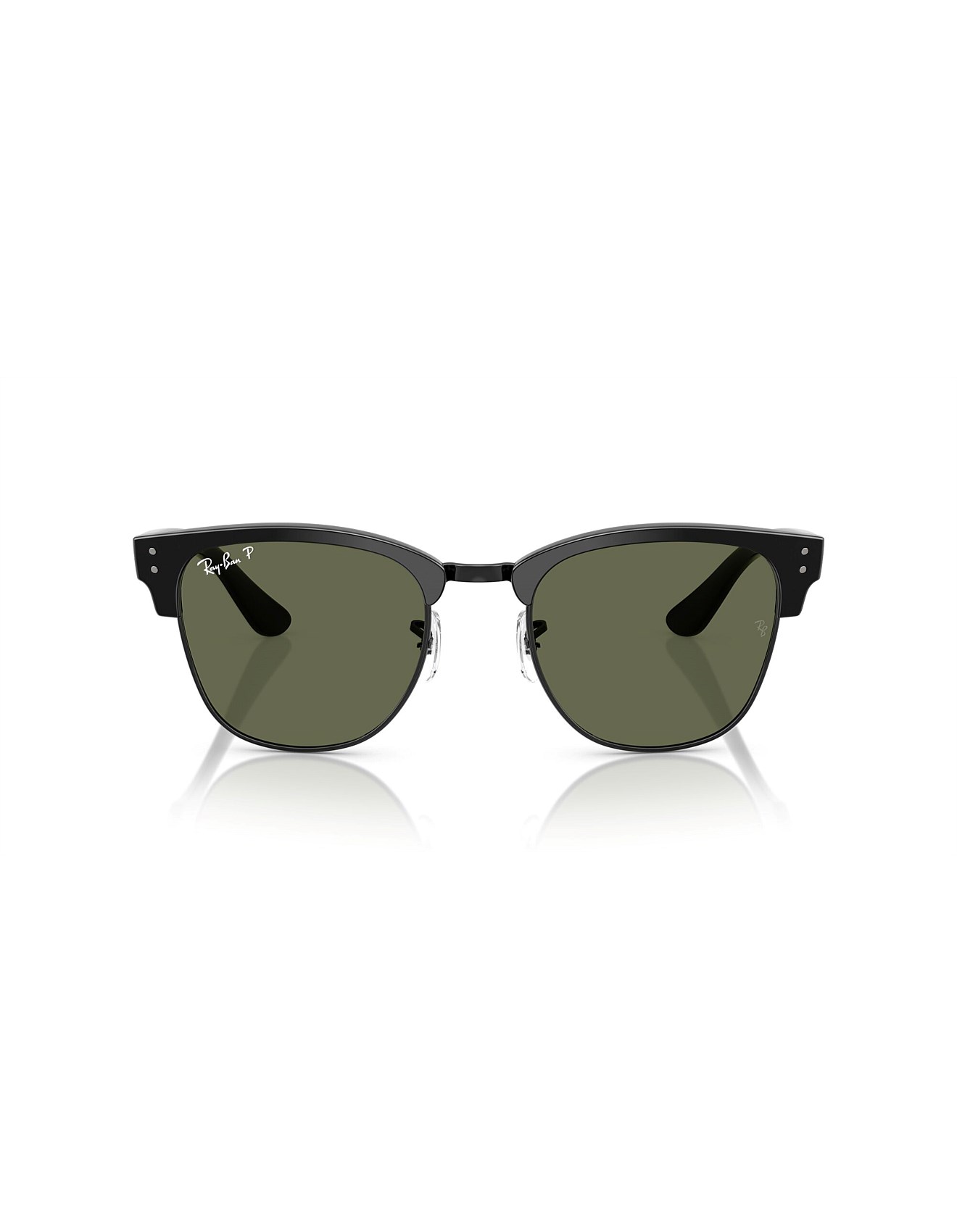 Ray-ban Clubmaster Reverse Square Black Polar Dark Green