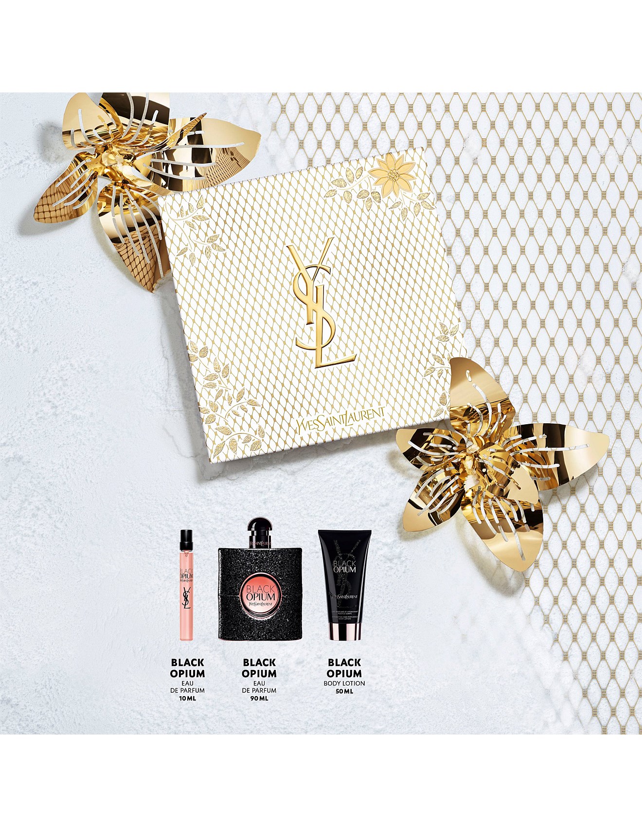 Yves Saint Laurent Black Opium セット Yves Saint Laurent X24 Black Opium Edp 90ml Set | David Jones