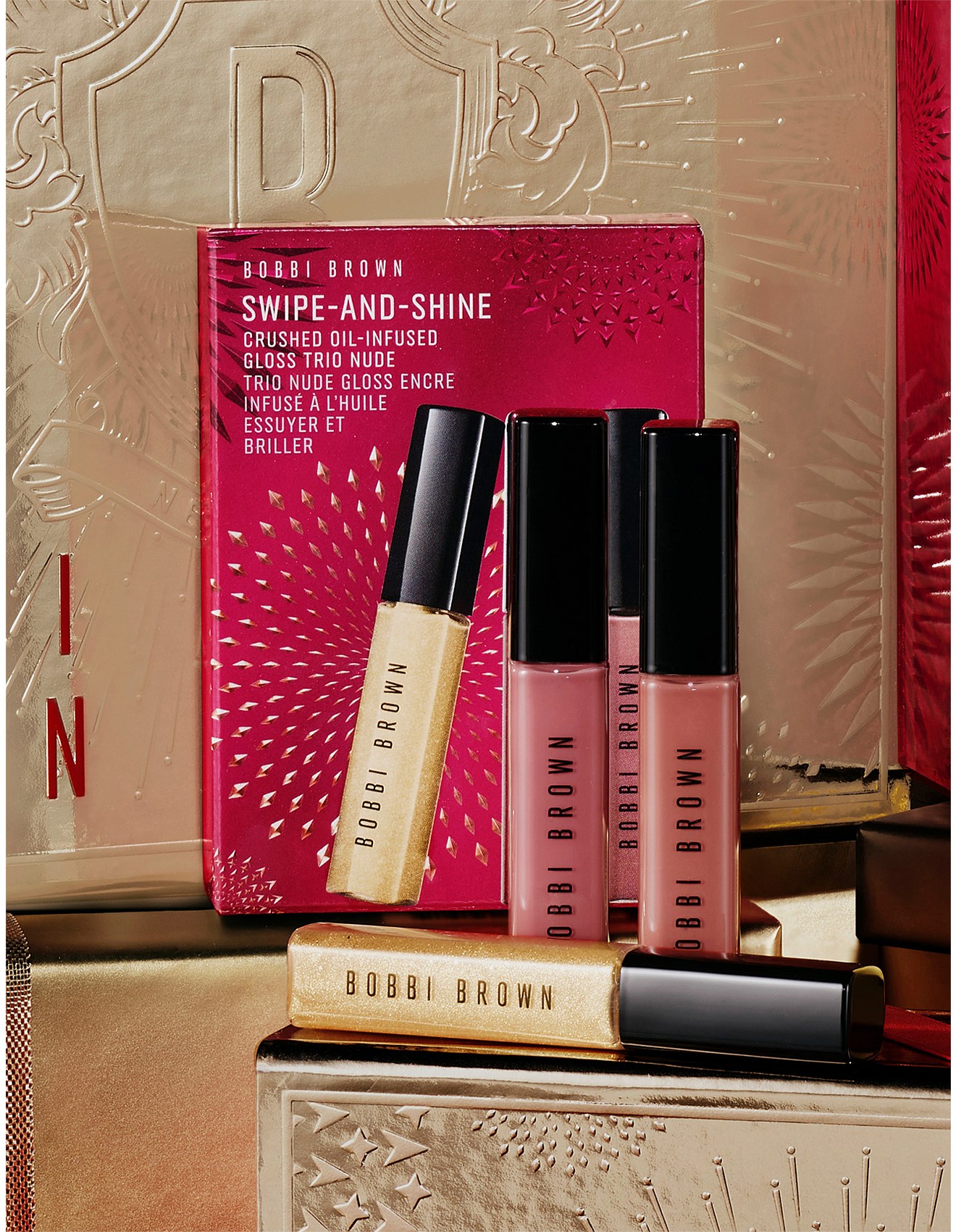 ⭐︎Yuri⭐︎SUQQU & Bobbi Brown⭐︎ Bobbi Brown Swipe-and-shine Crushed Oil-infused Gloss Trio | David