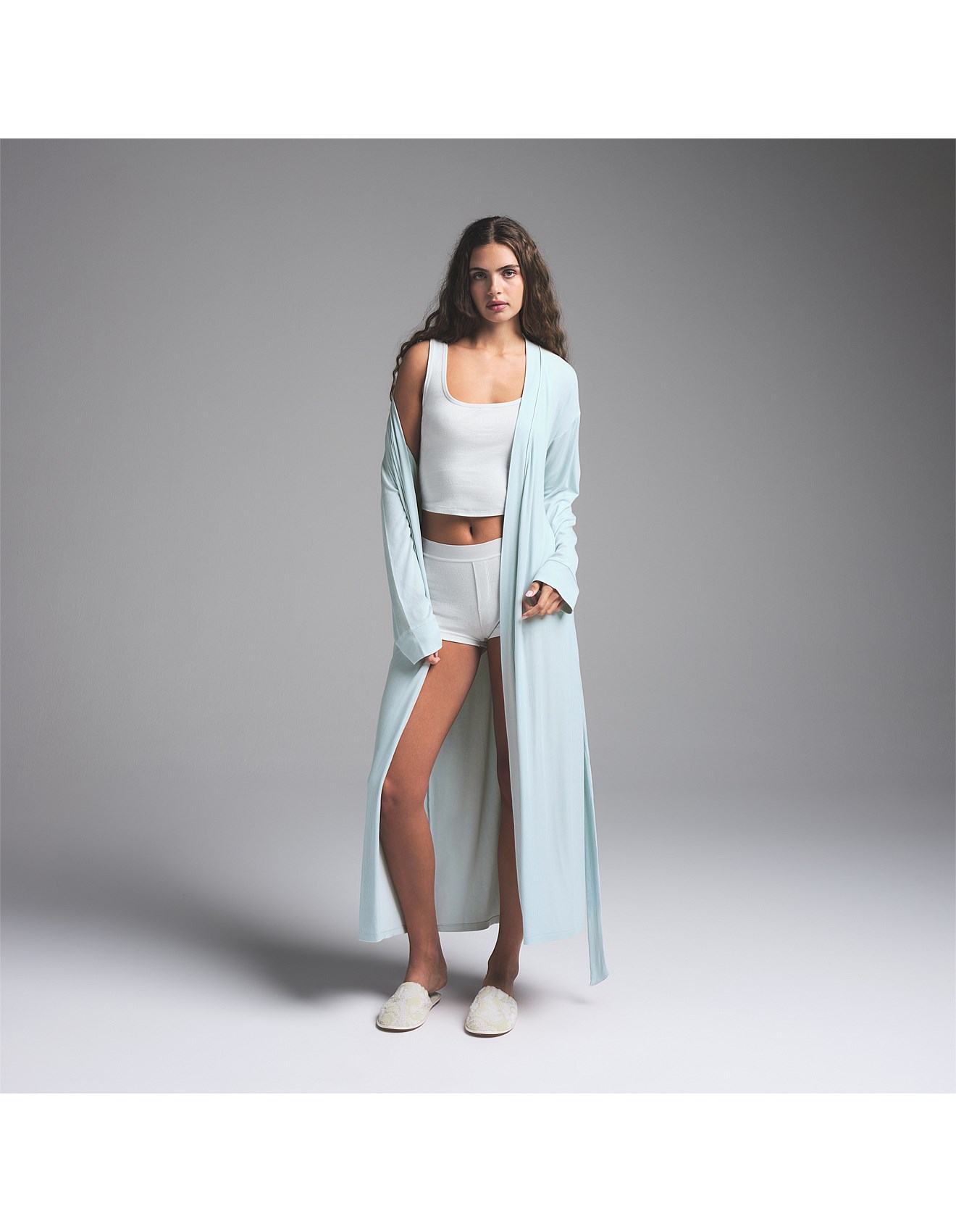 SKIMS SOFT LOUNGE ロングワンピース 長袖 S Skims Soft Lounge Long Sleeve Dress | David Jones