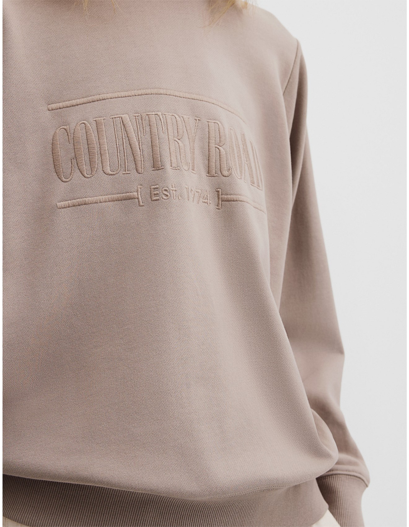 Country Road Verified Australian Cotton Heritage Sweat David Jones