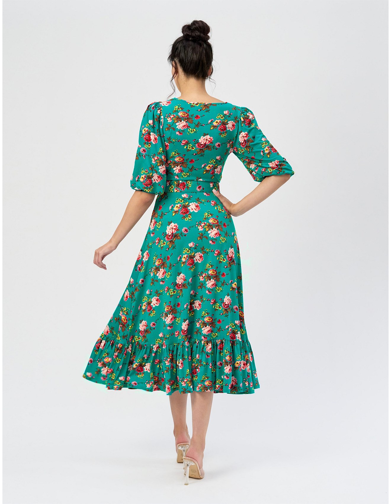Leona Edmiston Avri Fit and Flare Belted Dress | David Jones