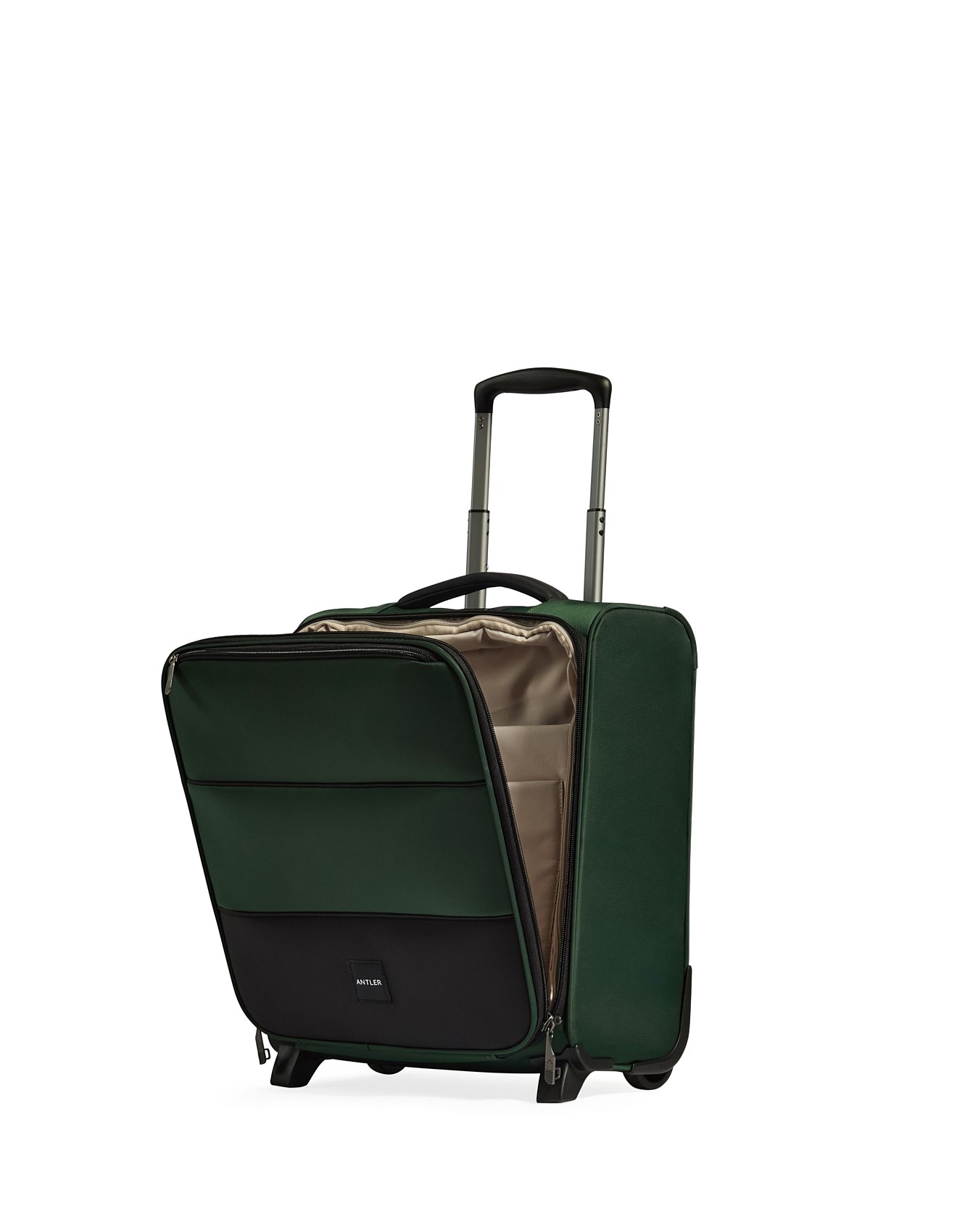 Antler Soft Stripe Underseat Suitcase Green David Jones