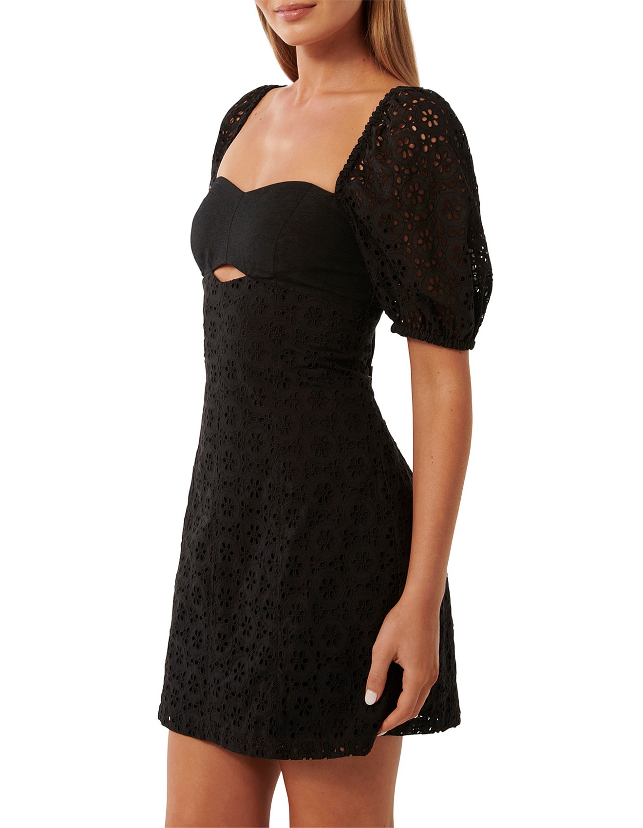 Forever New Paige Broderie Mini Dress David Jones