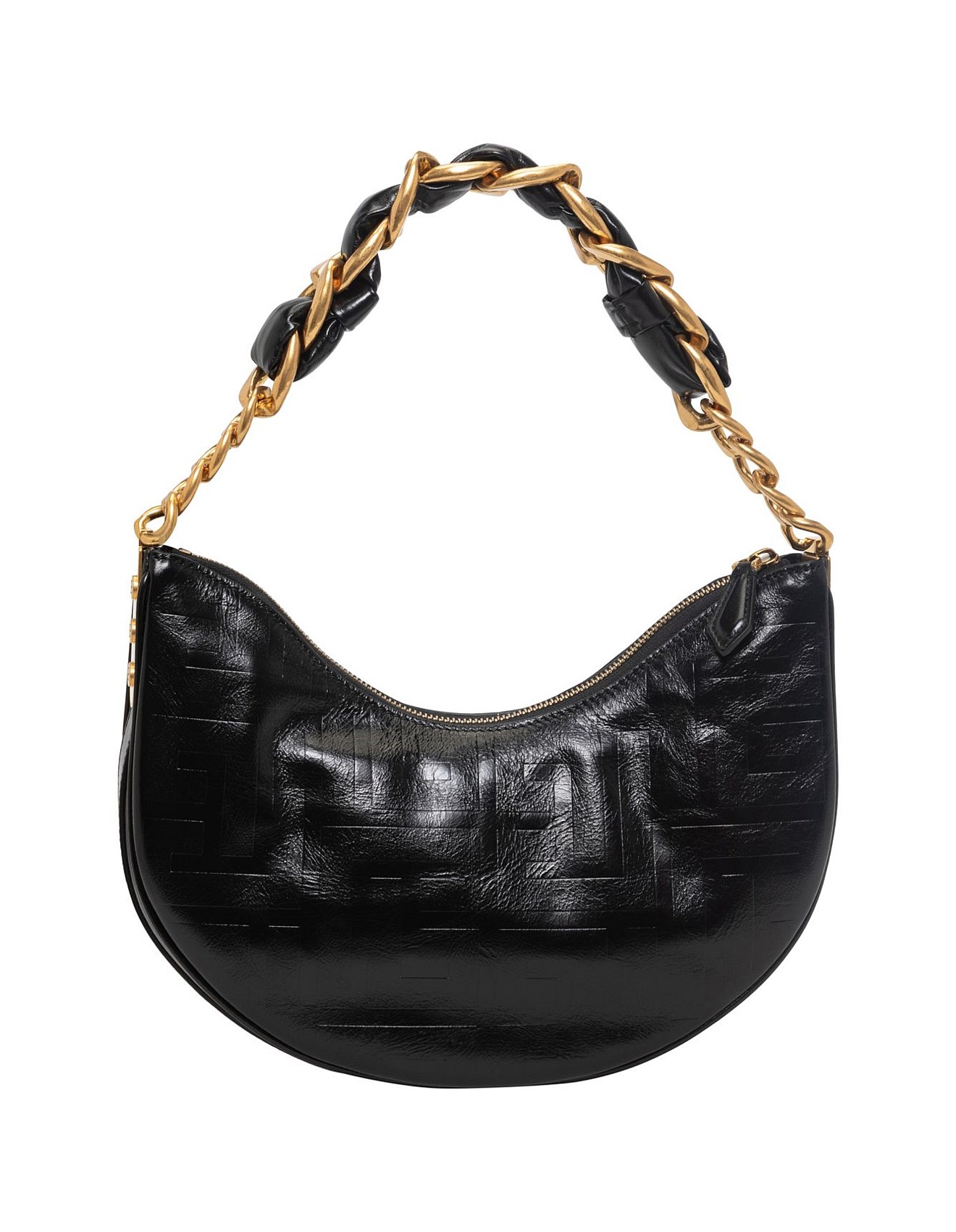 Balmain 1945 Soft Moon Embossed Grid Bag David Jones