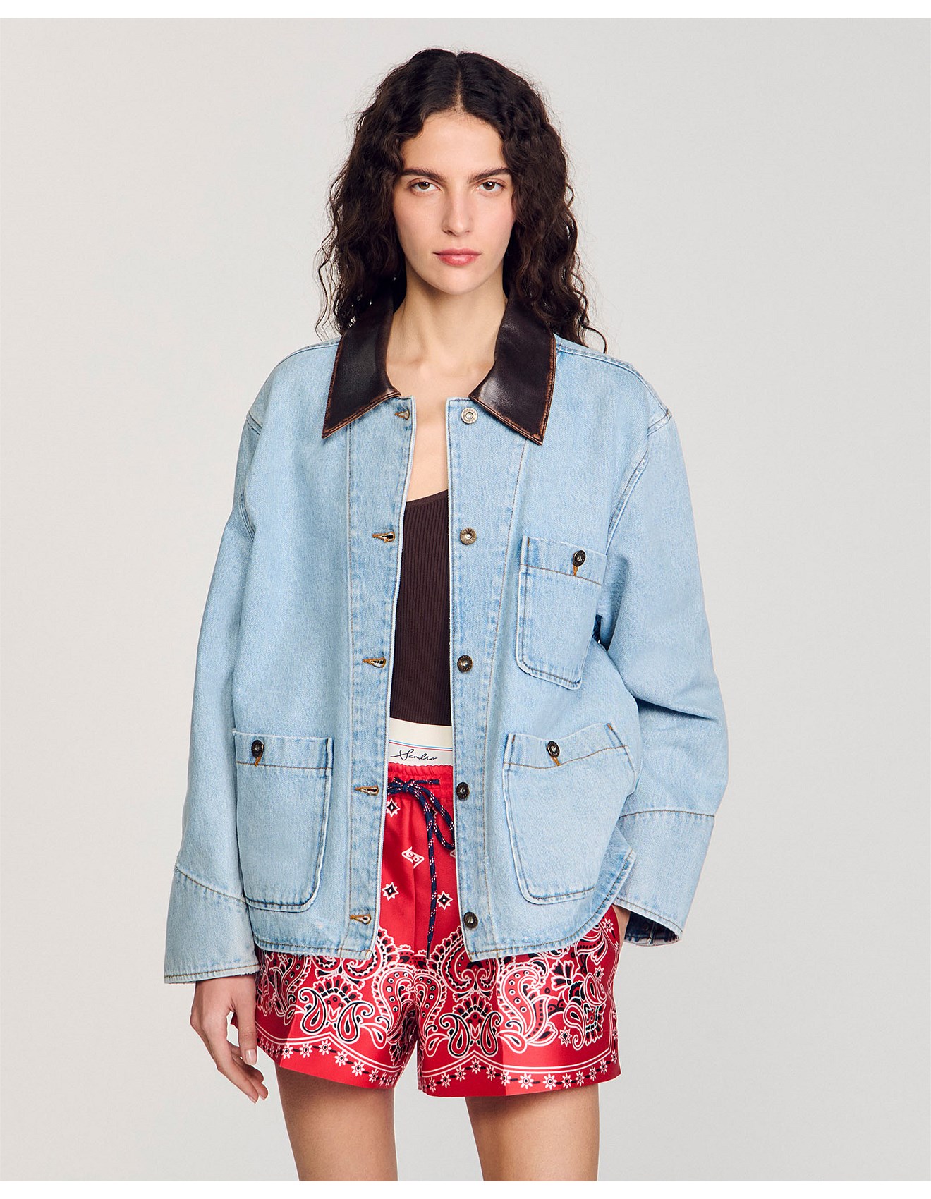 Sandro Paris Virginie Denim Jacket David Jones