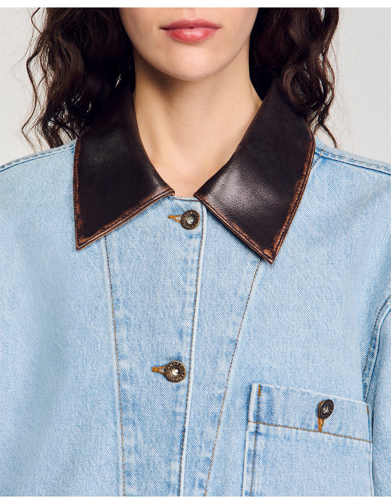 Sandro Paris Virginie Denim Jacket David Jones