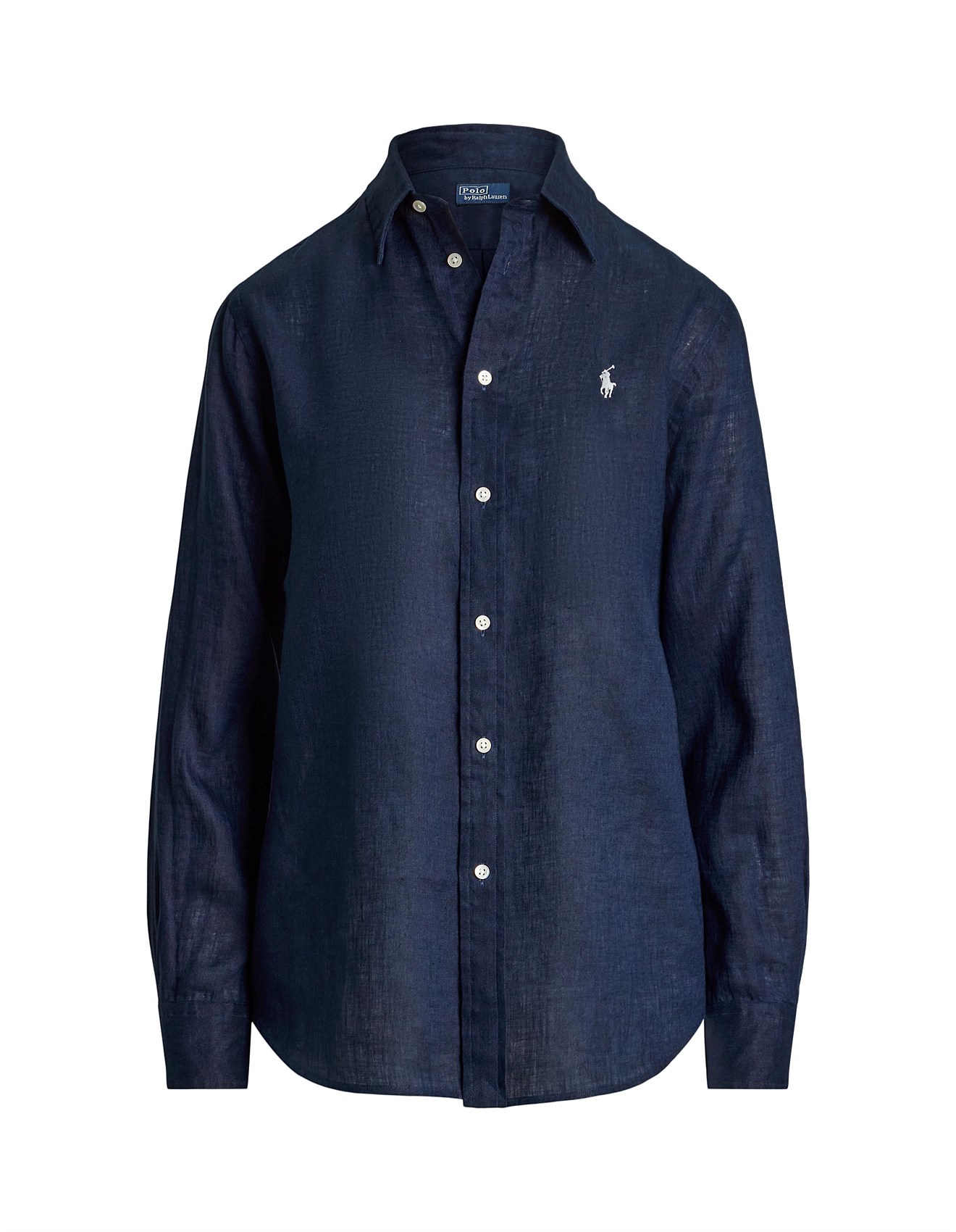 トップス Ralph Lauren L/S B.D Linen Shirt Navy L. USED】RALPH LAUREN SHORT SLEEVE LINEN BD SHIRT - 毎日を楽しく豊か