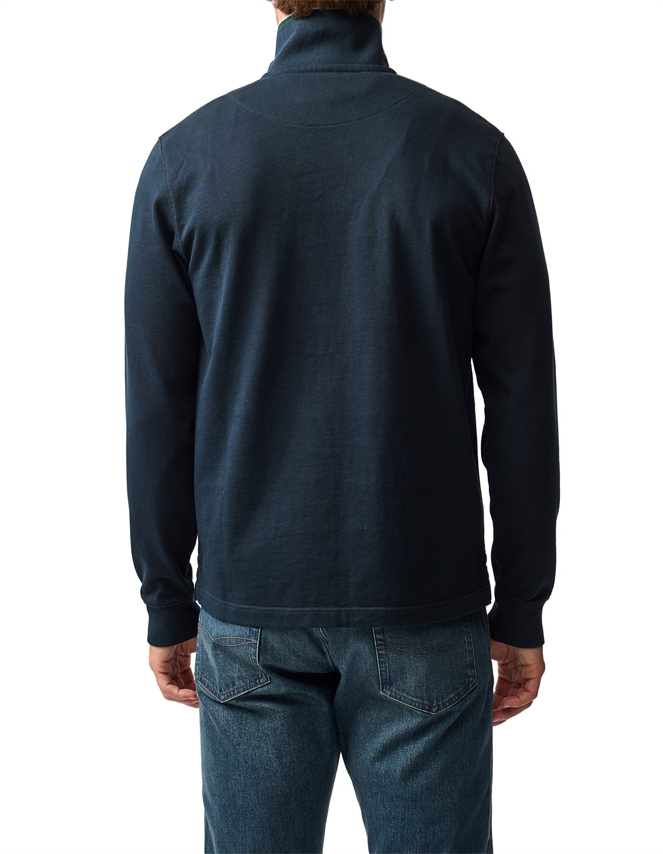 Rodd & Gunn 14oz 1/4 Zip Sweat -Midnight | David Jones