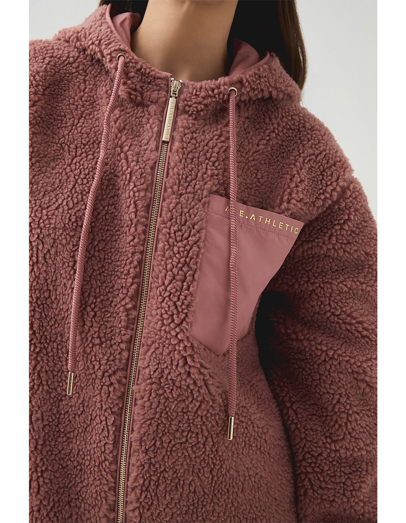 Aje Athletica Sherpa Full Zip Jacket 769 | David Jones