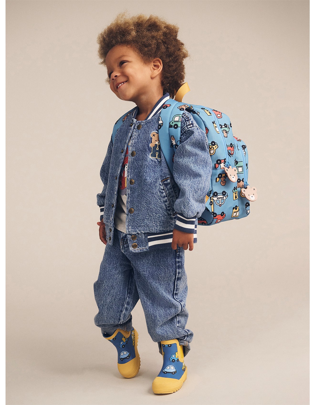 Huxkid Dreamy Denim Bomber Jacket David Jones