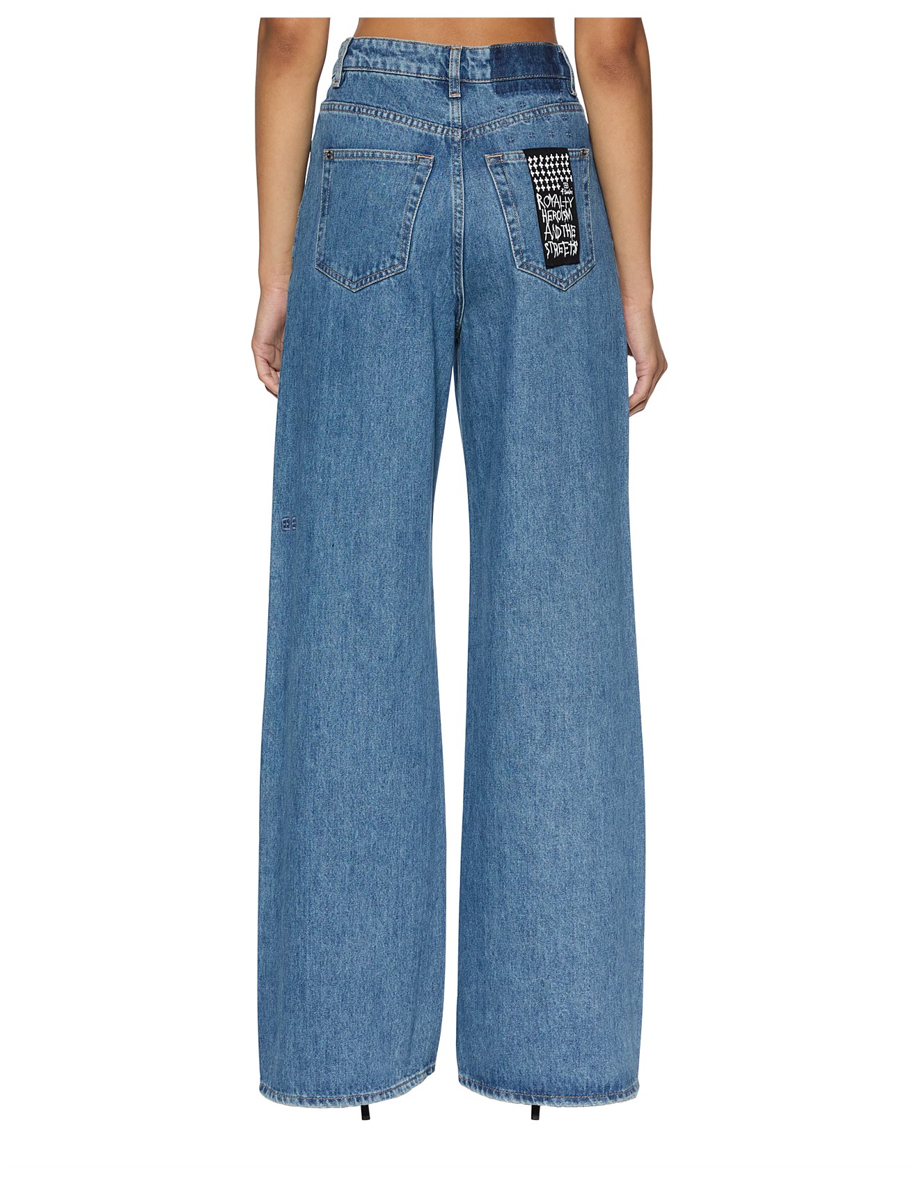 【値下げ】rew STRIDER JEAN PANTS REGULAR FIT Strider Wide Leg Jeans Heritage - Blue Denim | Ksubi ++