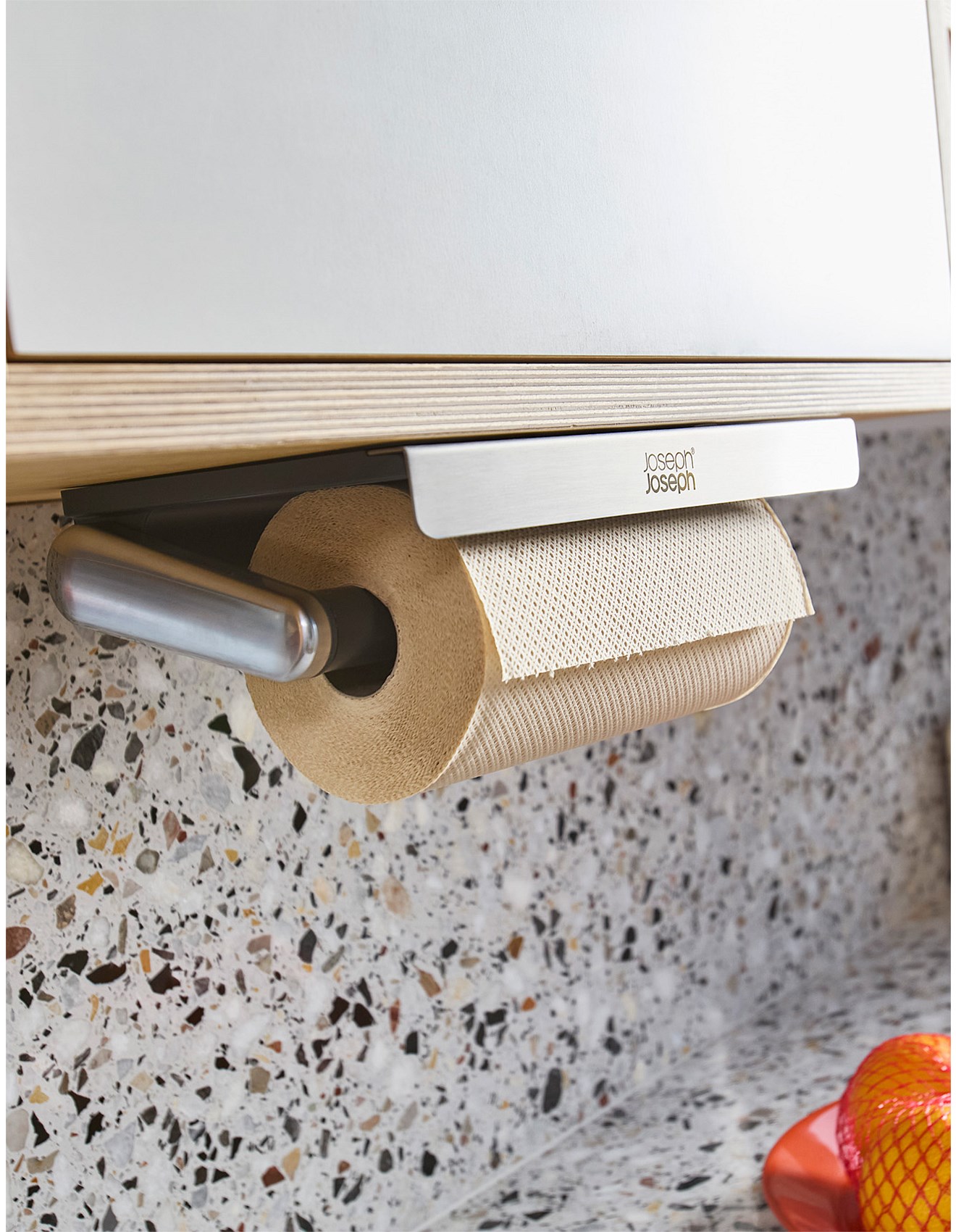 Stainless Steel Joseph Joseph Paper Towel Holder Grey Joseph