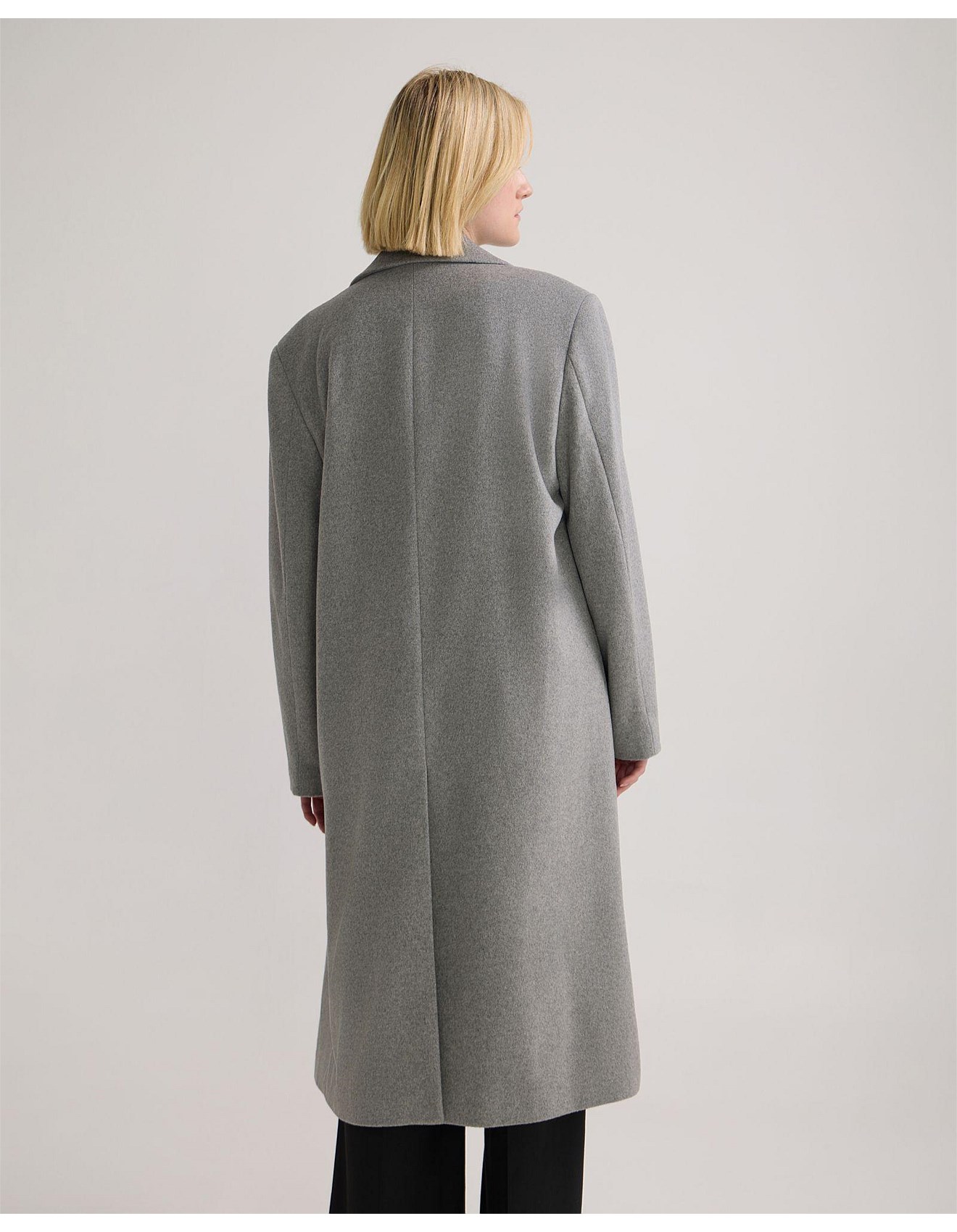 Oxford Lana Wool Oversize Coat | David Jones