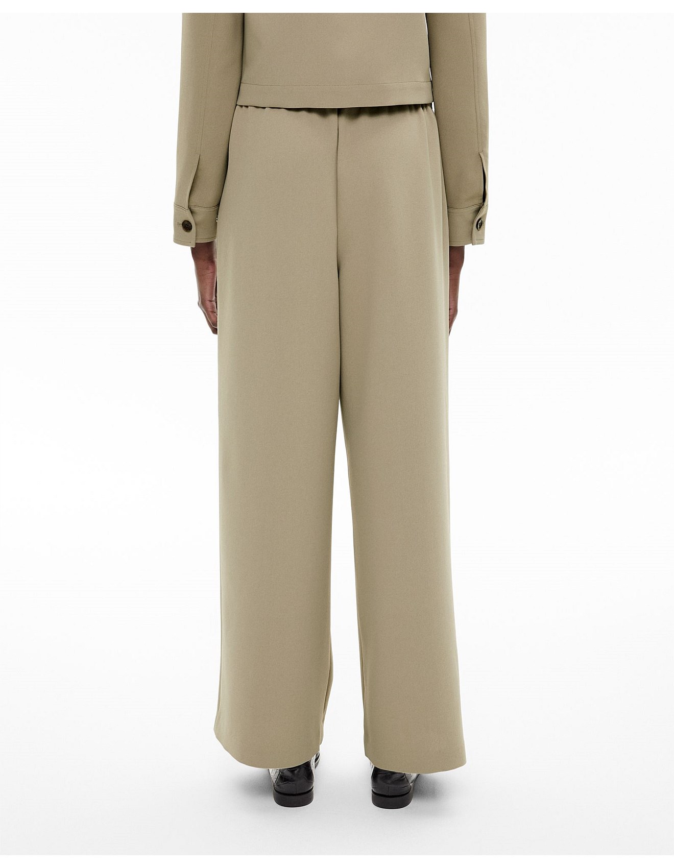 PE WRINKLES TAFFETA TRACK WIDE PANTS トップス PE WRINKLES