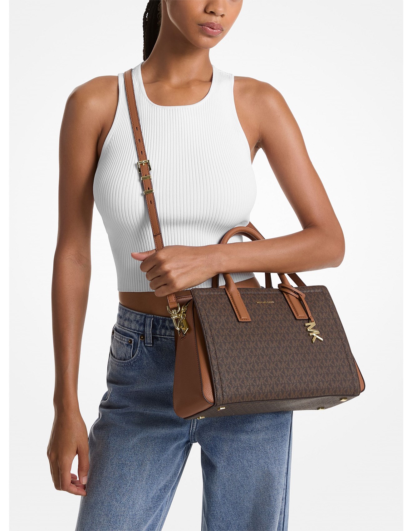 Michael Kors Laila Medium Satchel | David Jones