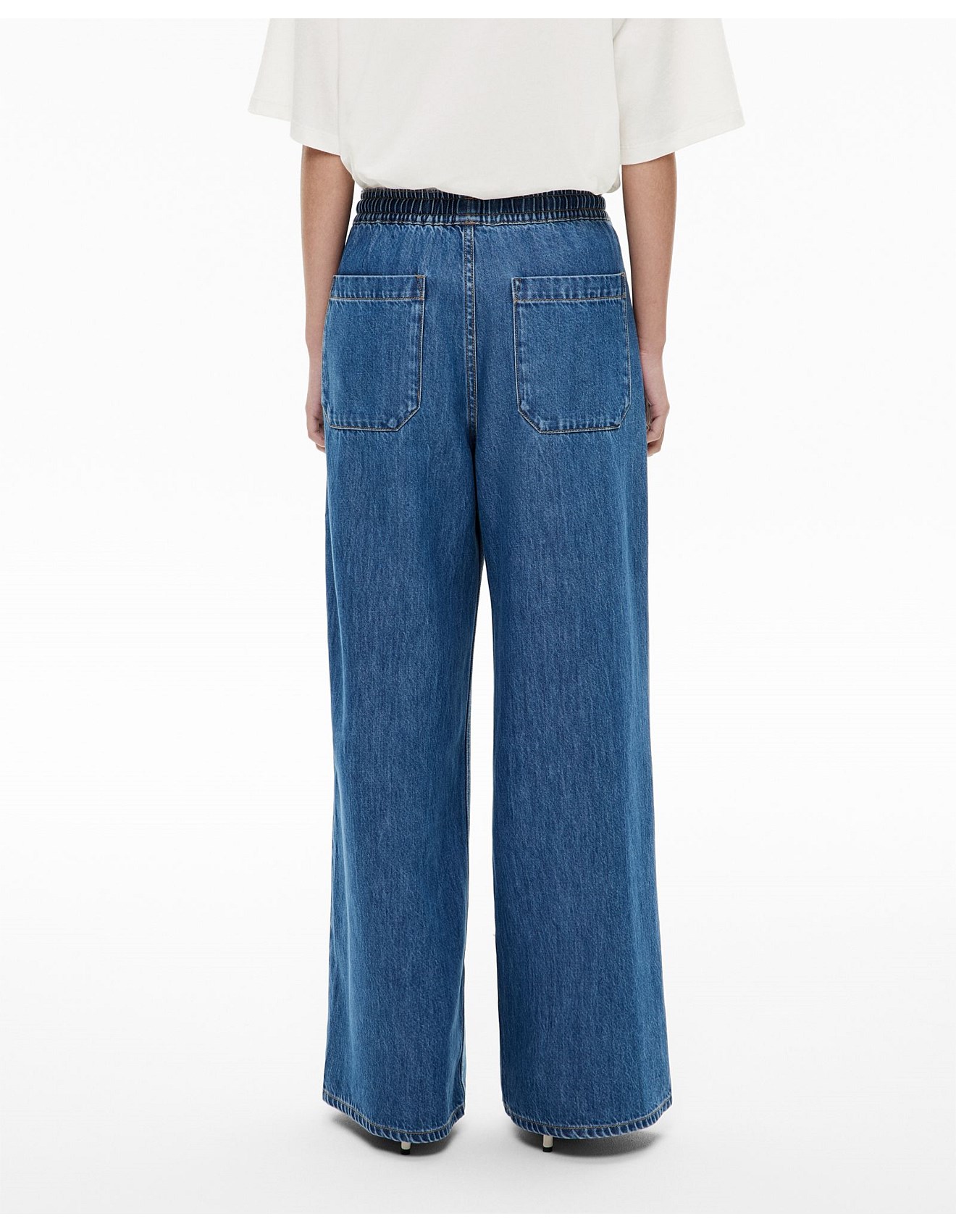 Witchery Denim Track Pant | David Jones