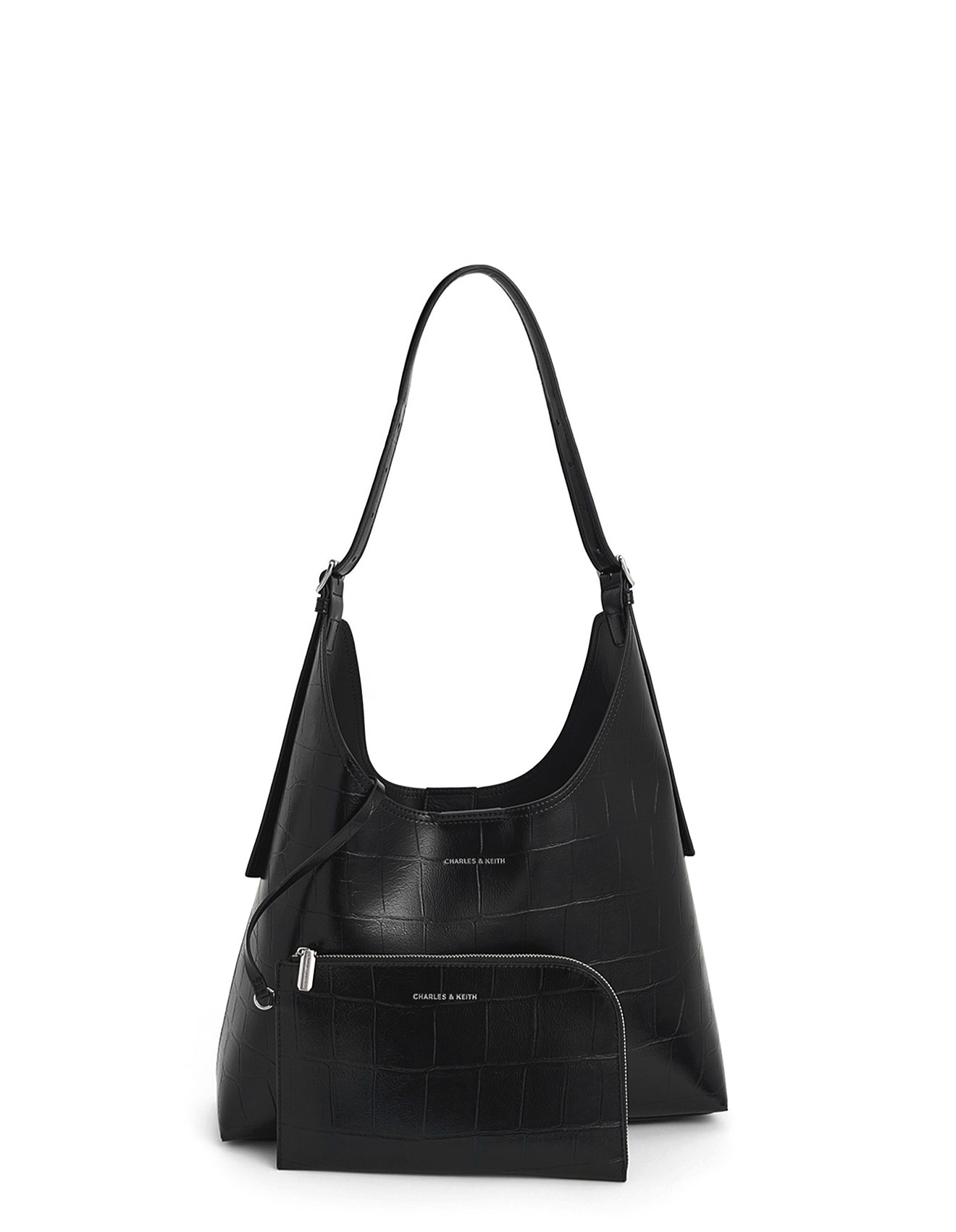 Charles Keith Liv Croc-effect Hobo Bag David Jones - Main Image