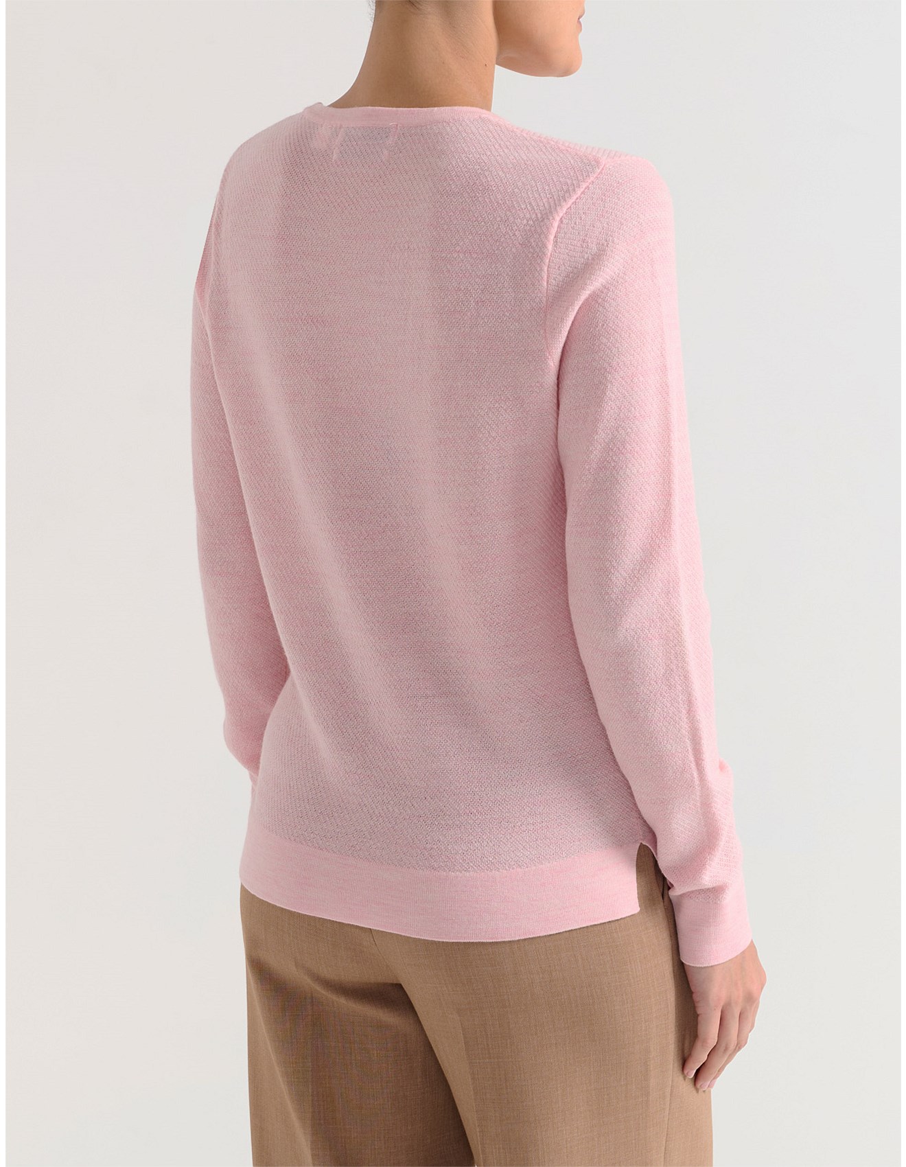 David Jones Women S Clothing Brands 2026.David Jones Merino Textured Crew Neck Sweater | David Jones