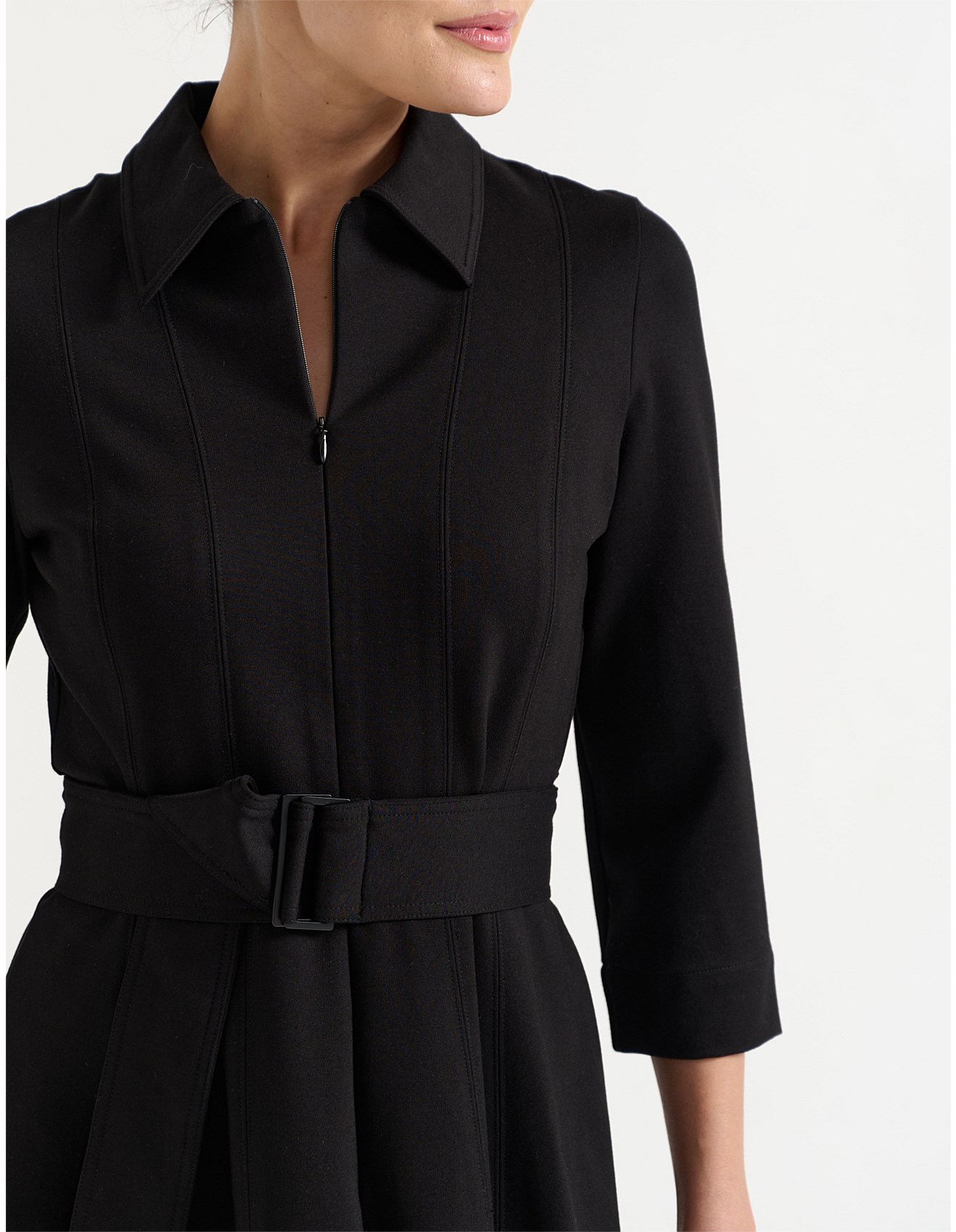 David Jones Women S Clothing Brands 2026.David Jones Collection Ponte Zip Shirt Dress | David Jones