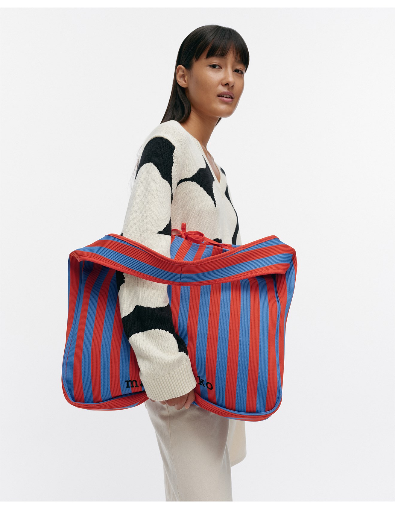 Marimekko Knitted Bag Large Merirosvo Shoulder Bag | David Jones