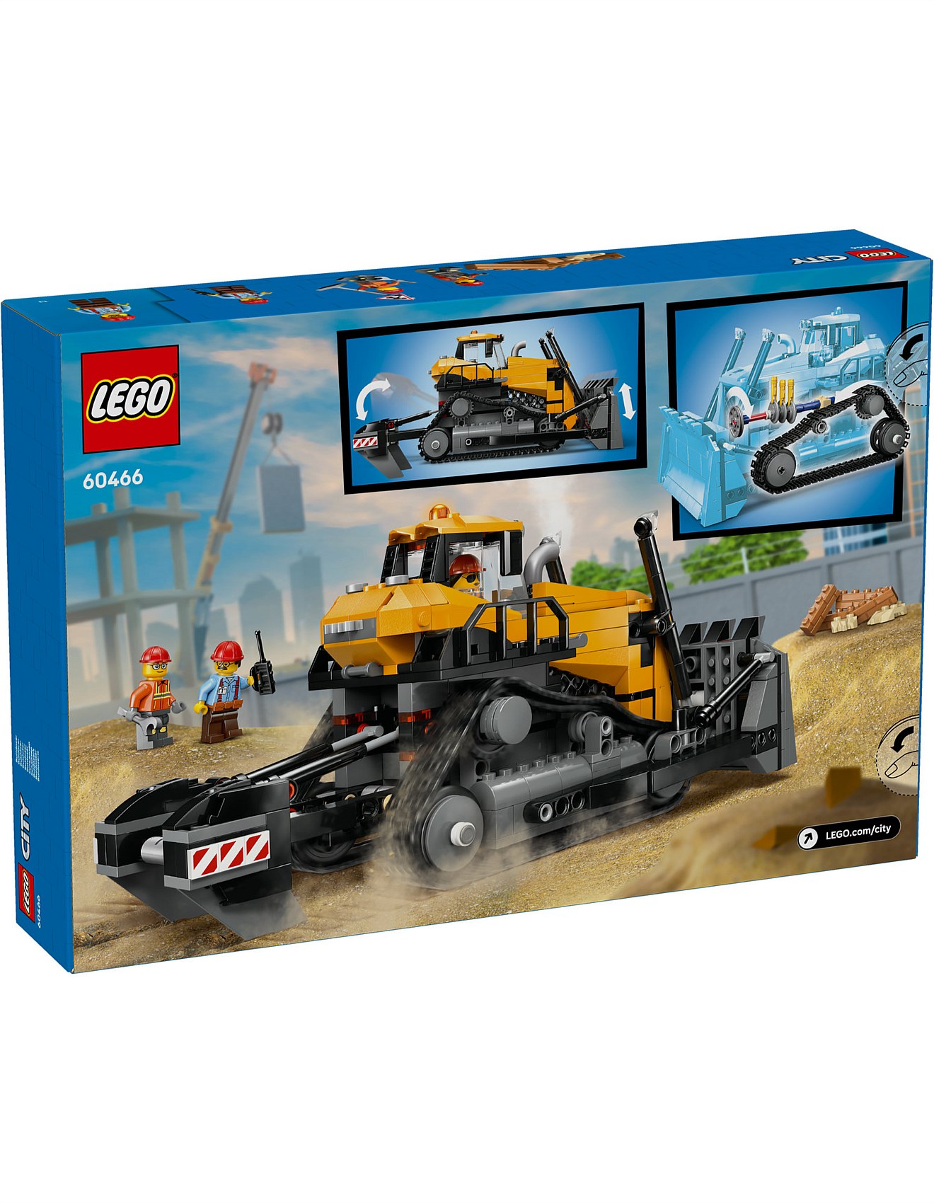 Lego City Lego David Jones Australia Lego Lego City Yellow Bulldozer 60466  David Jones