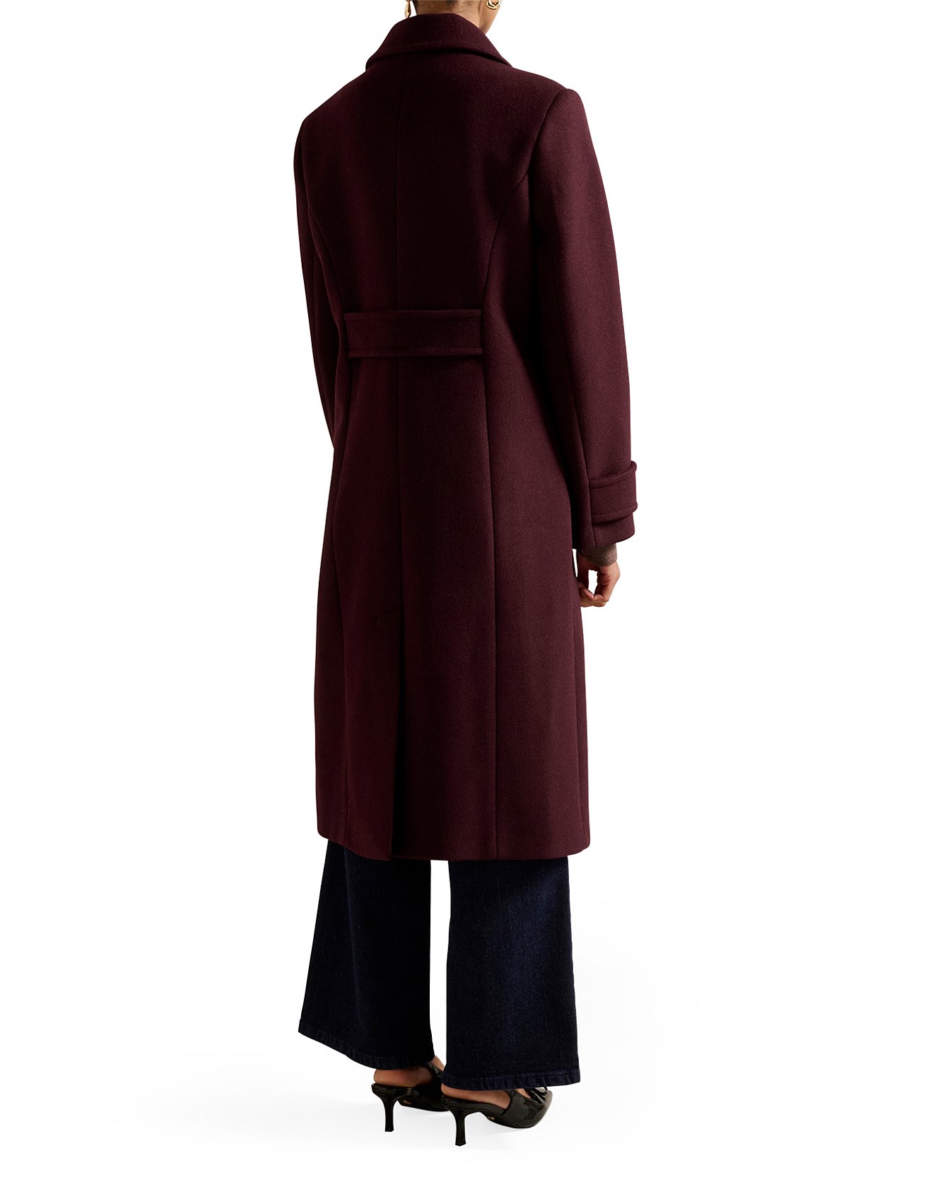 Forever New Penelope Petite Double Breasted Coat David Jones