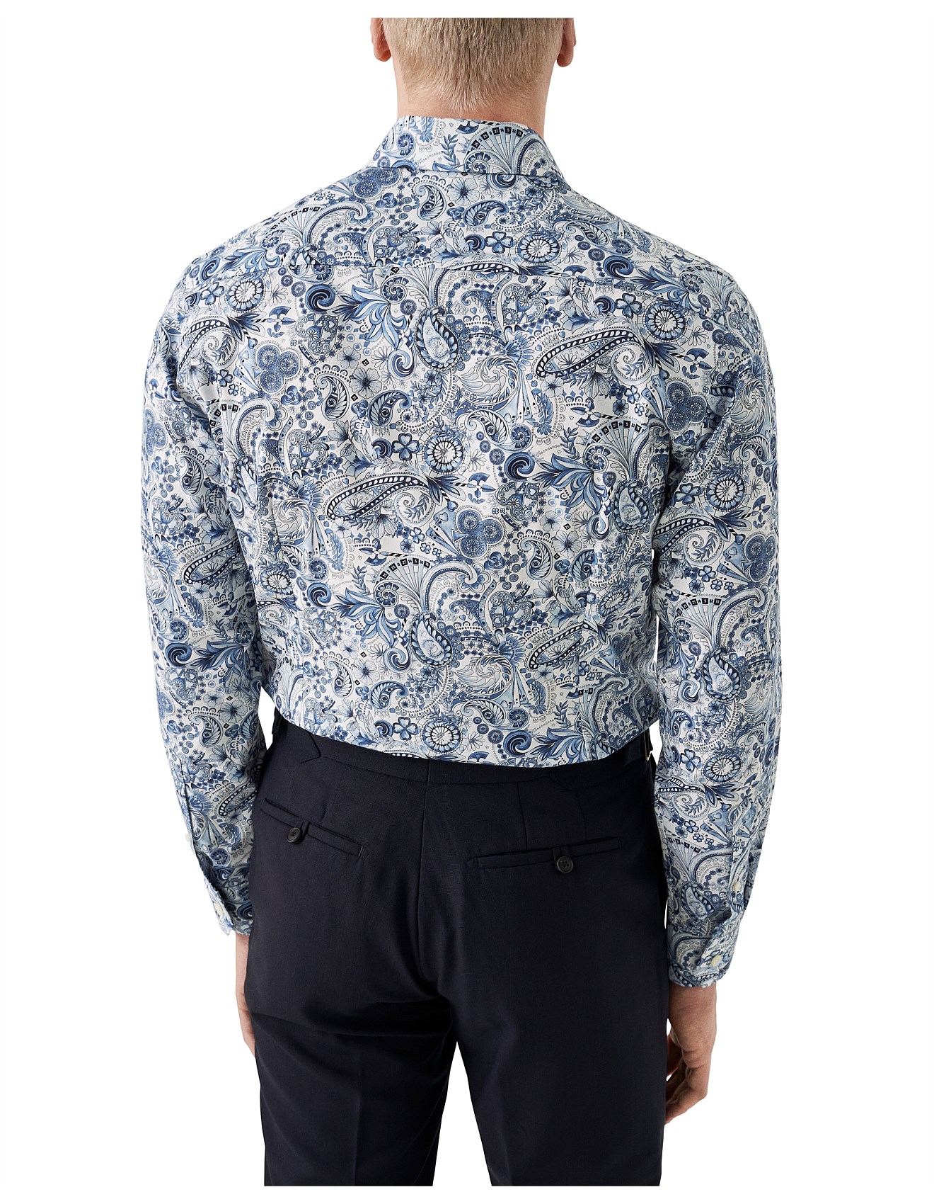 Eton Long Sleeve Motif Signature Twill Slim Fit Shirt David Jones - Main Image
