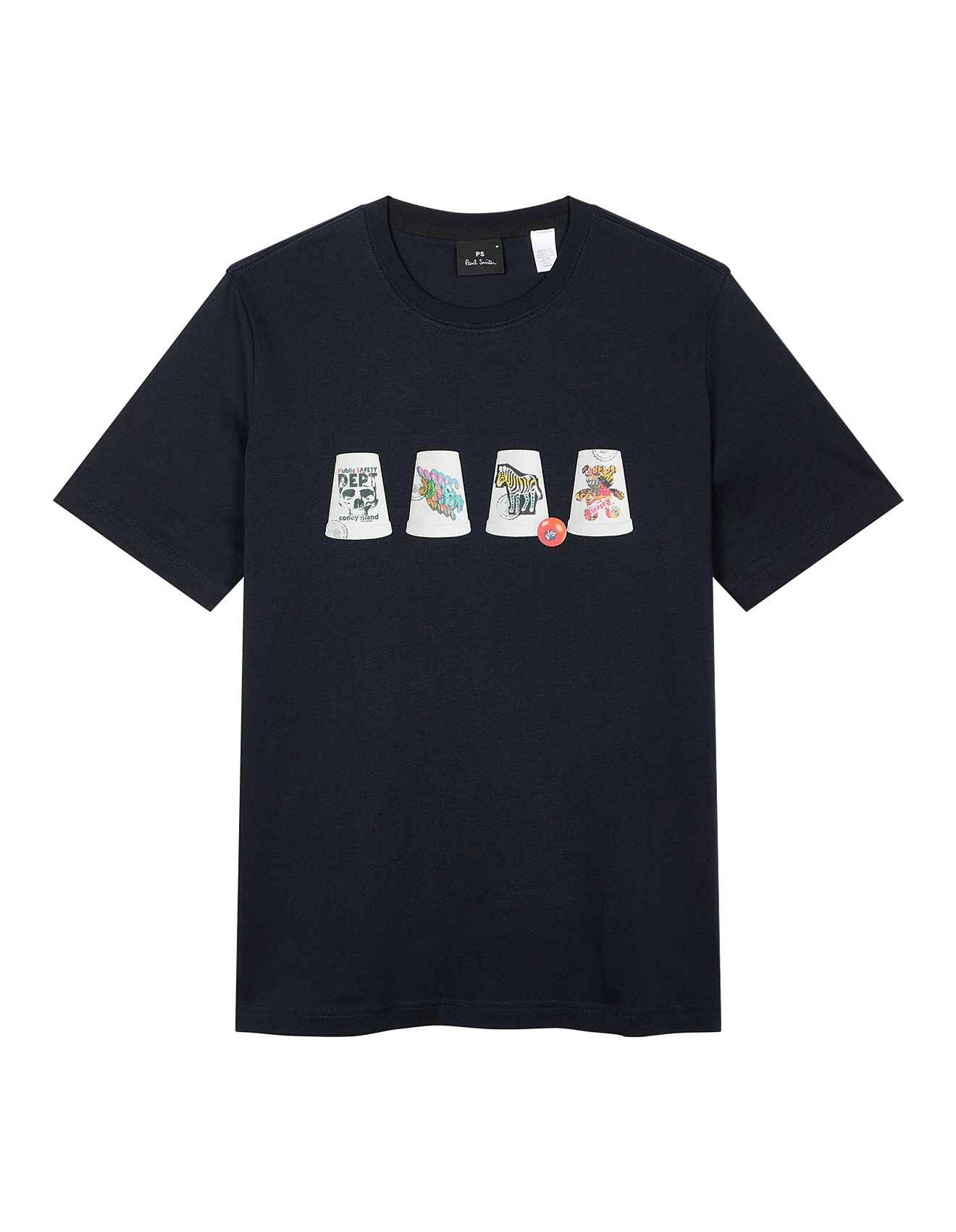 Ps By Paul Smith Mens Reg Fit T Shirt Cups | David Jones