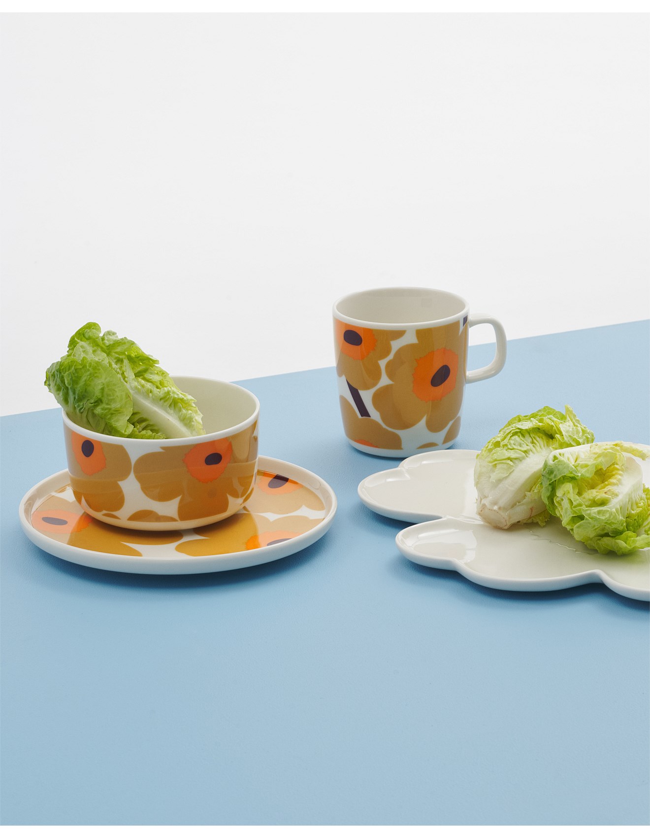 Marimekko Oiva Unikko Plate Caramel 20cm | David Jones