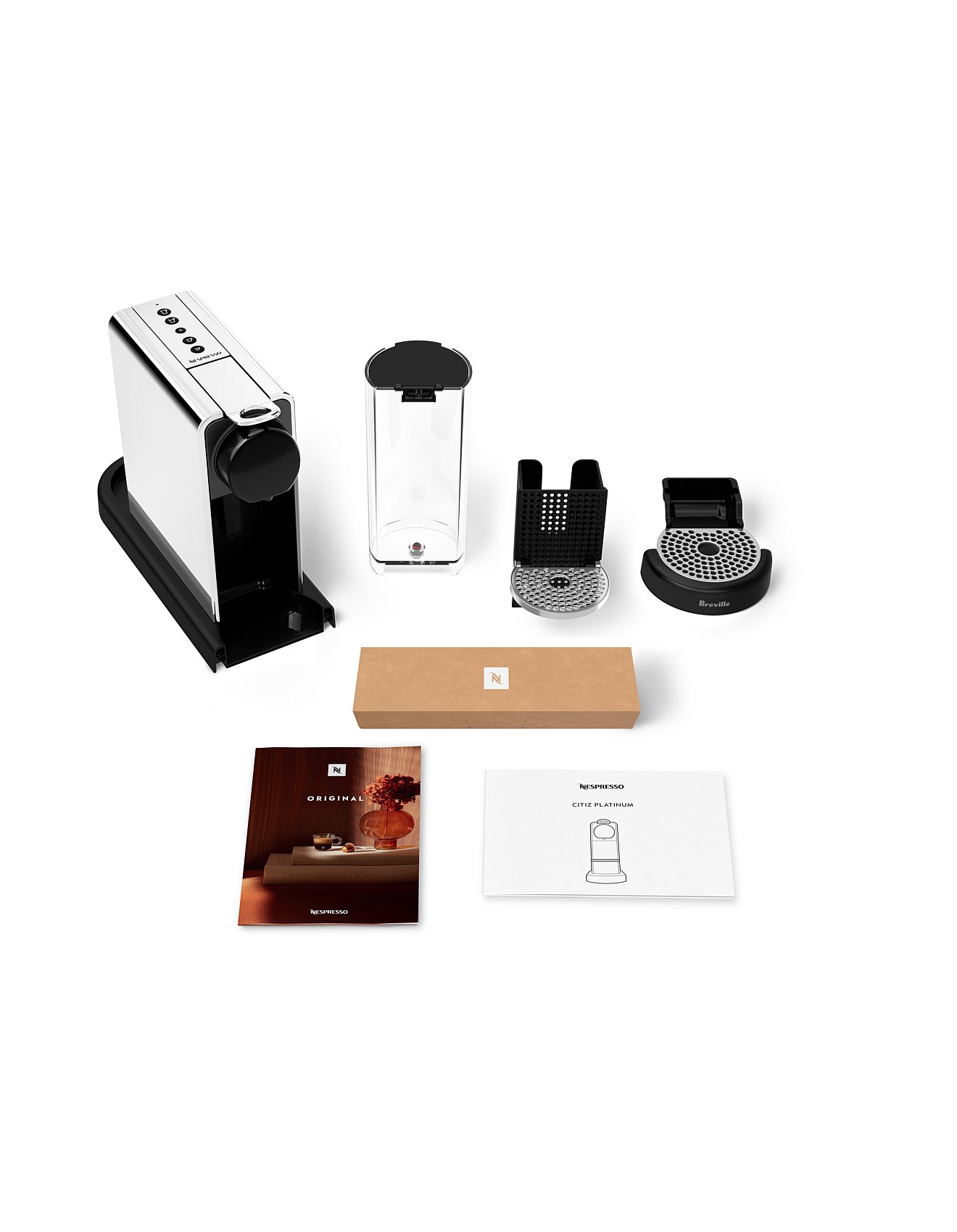 Nespresso Bec520pss Citiz Platinum Coffee Machine Polished