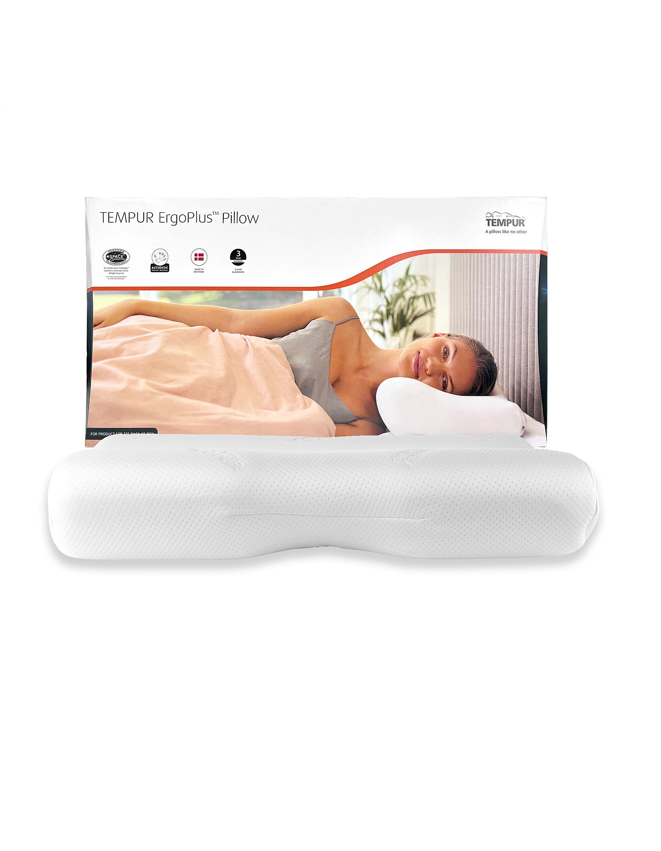 Tempur Ergo Plus Pillow Medium | David Jones