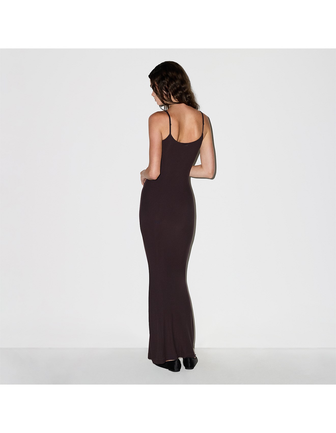 Skims Soft Lounge Long Slip Dress | David Jones
