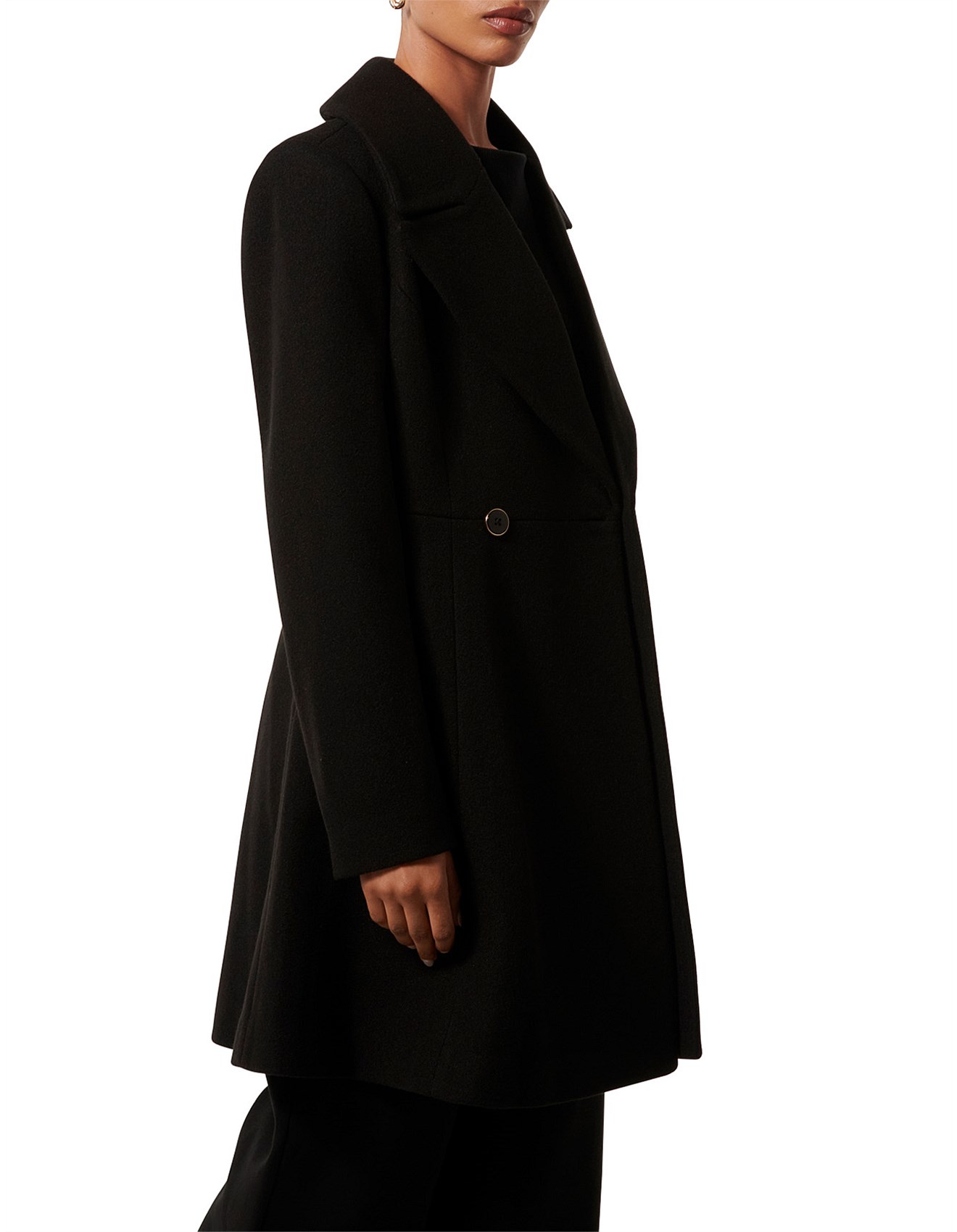 新品★ LITTLE FLARE LINE ART LONG COAT Vogue Sewing Pattern for Womens Jacket, Lined Coat Pattern, Long