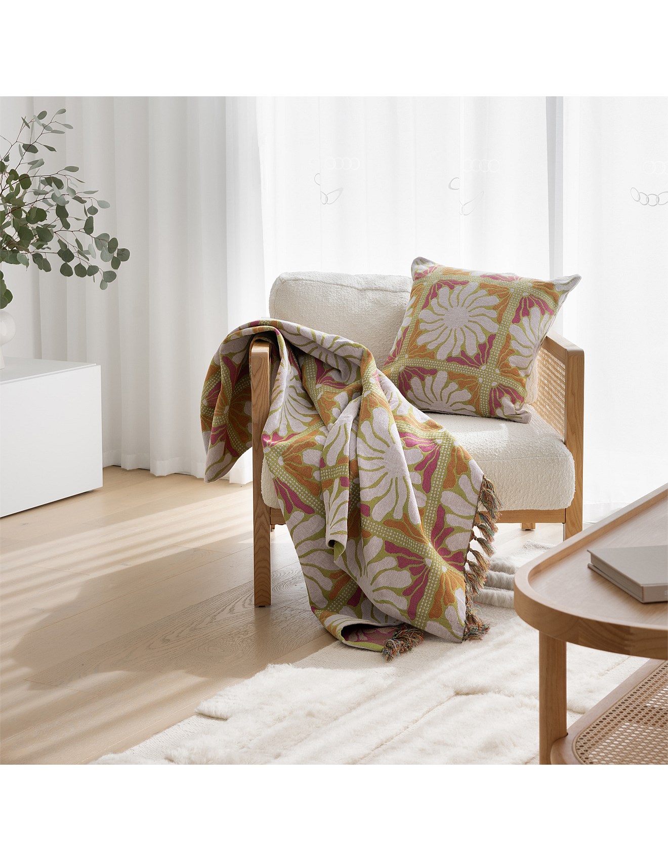 Bambury Moss Throw Blanket Bambury Zinnia Throw Blanket David Jones