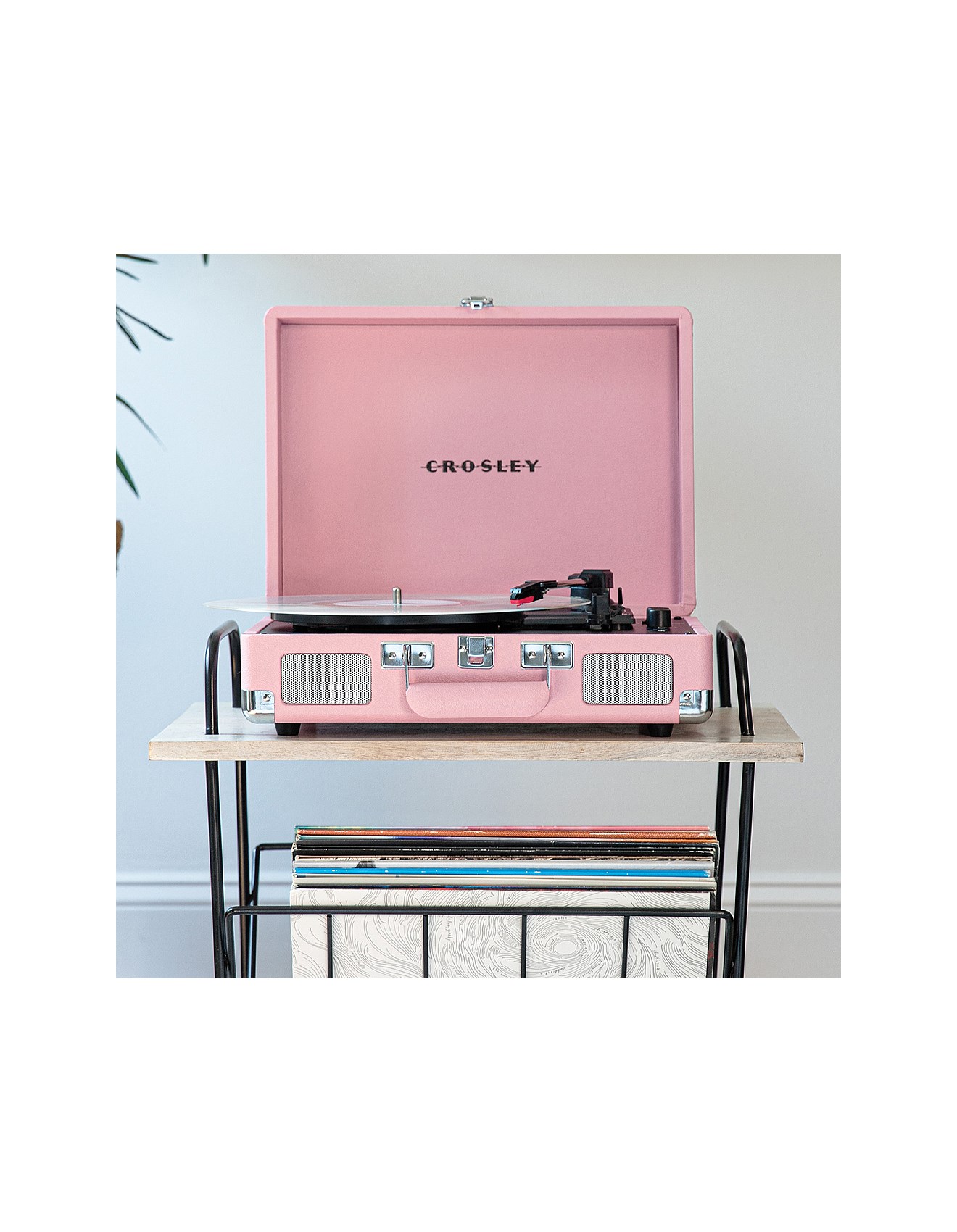 Crosley Cruiser Portable Turntable Blush Pink | David Jones