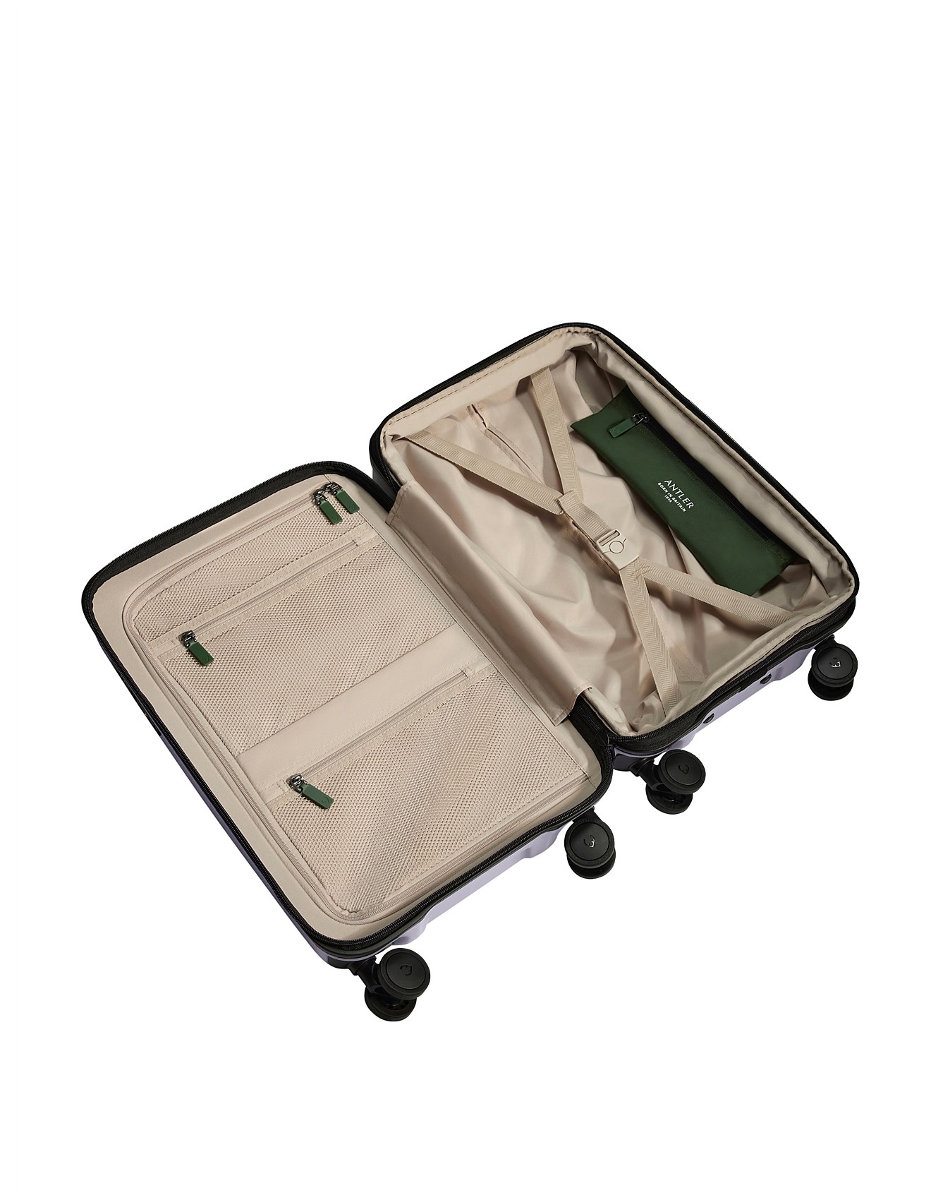 Antler Icon Stripe Exp Suitcase 55cm Meadow Purple | David Jones