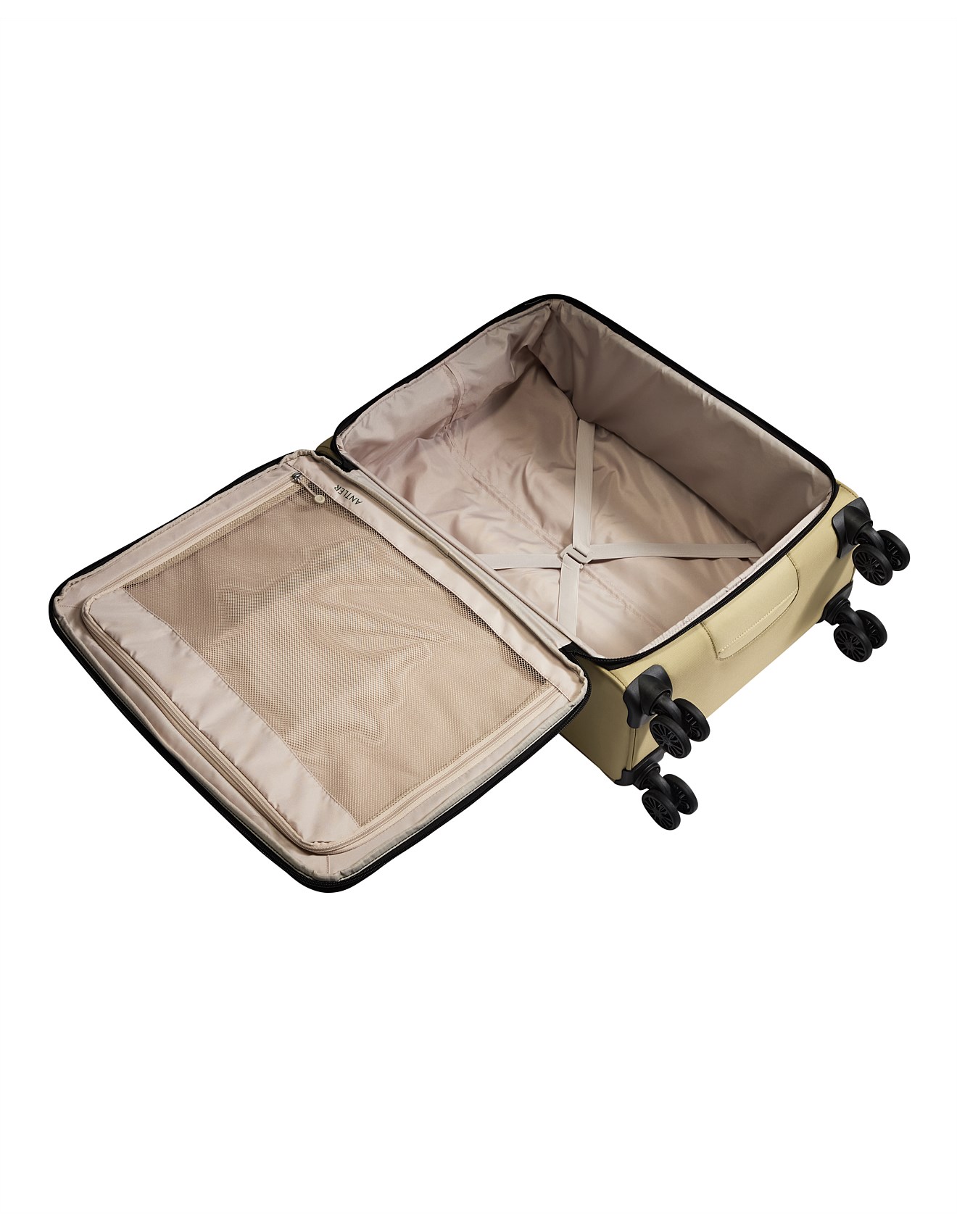 Antler Soft Stripe 2.0 Exp Suitcase 69cm Sand | David Jones