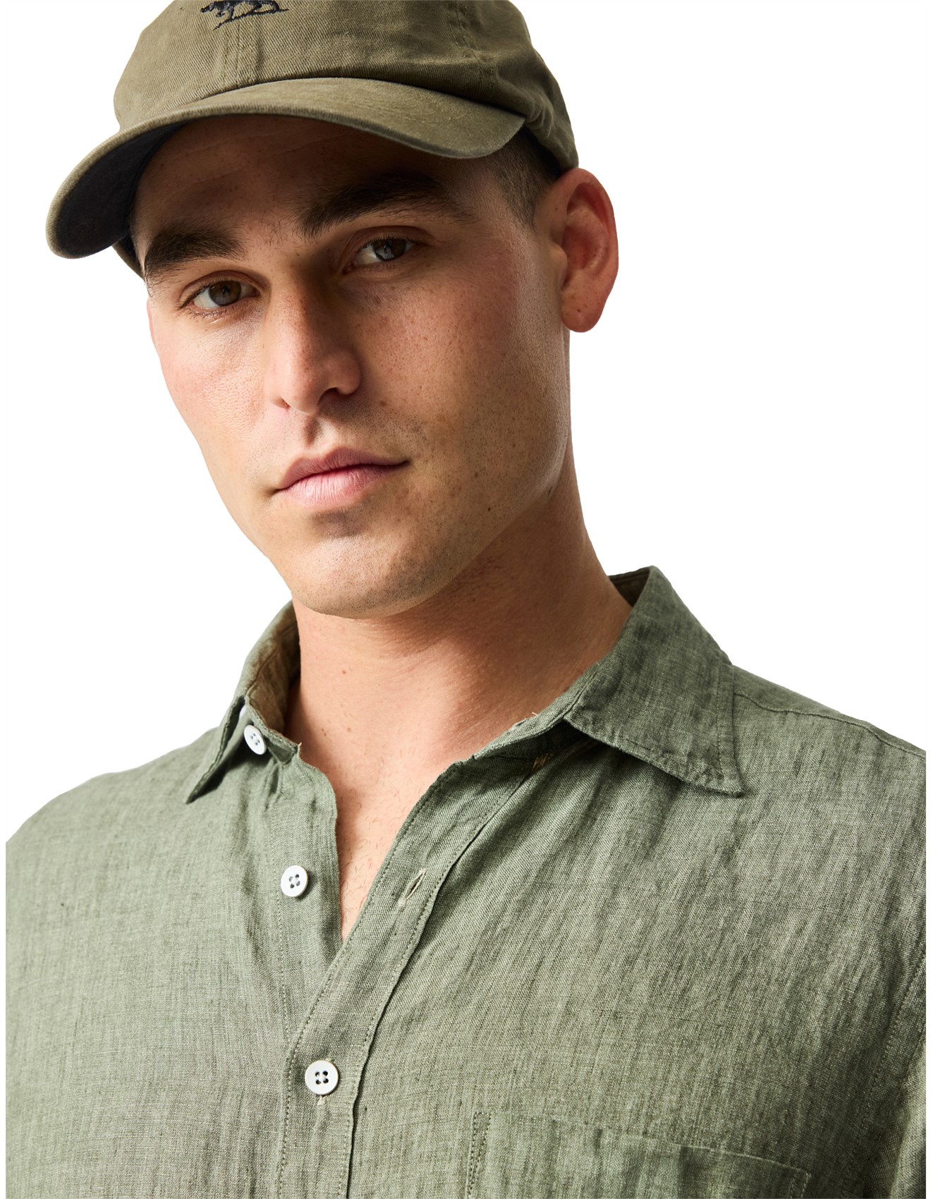 Rodd & Gunn Palm Beach Sports Fit Shirt -Kelp | David Jones