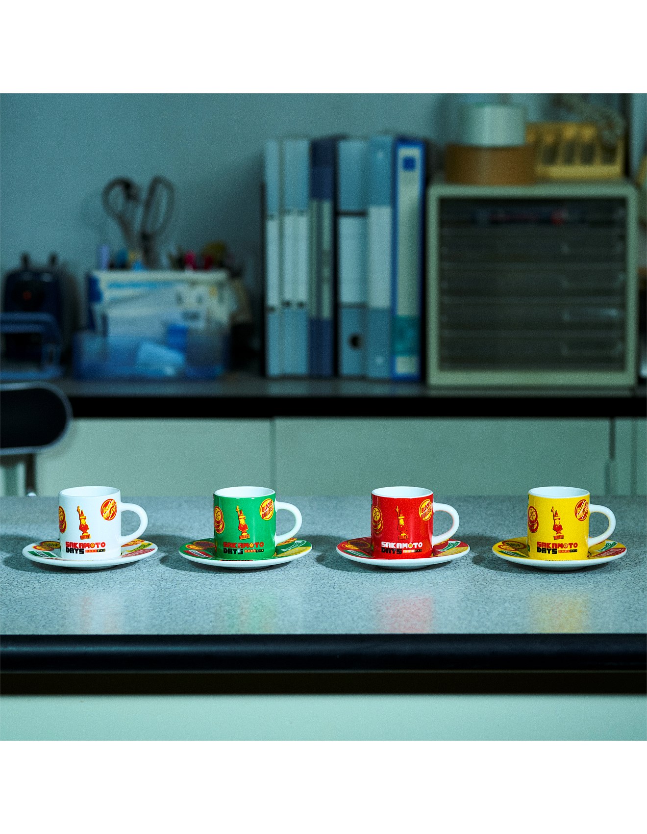 Bialetti Sakamoto Days Cups & Saucers Set Of 4 | David Jones