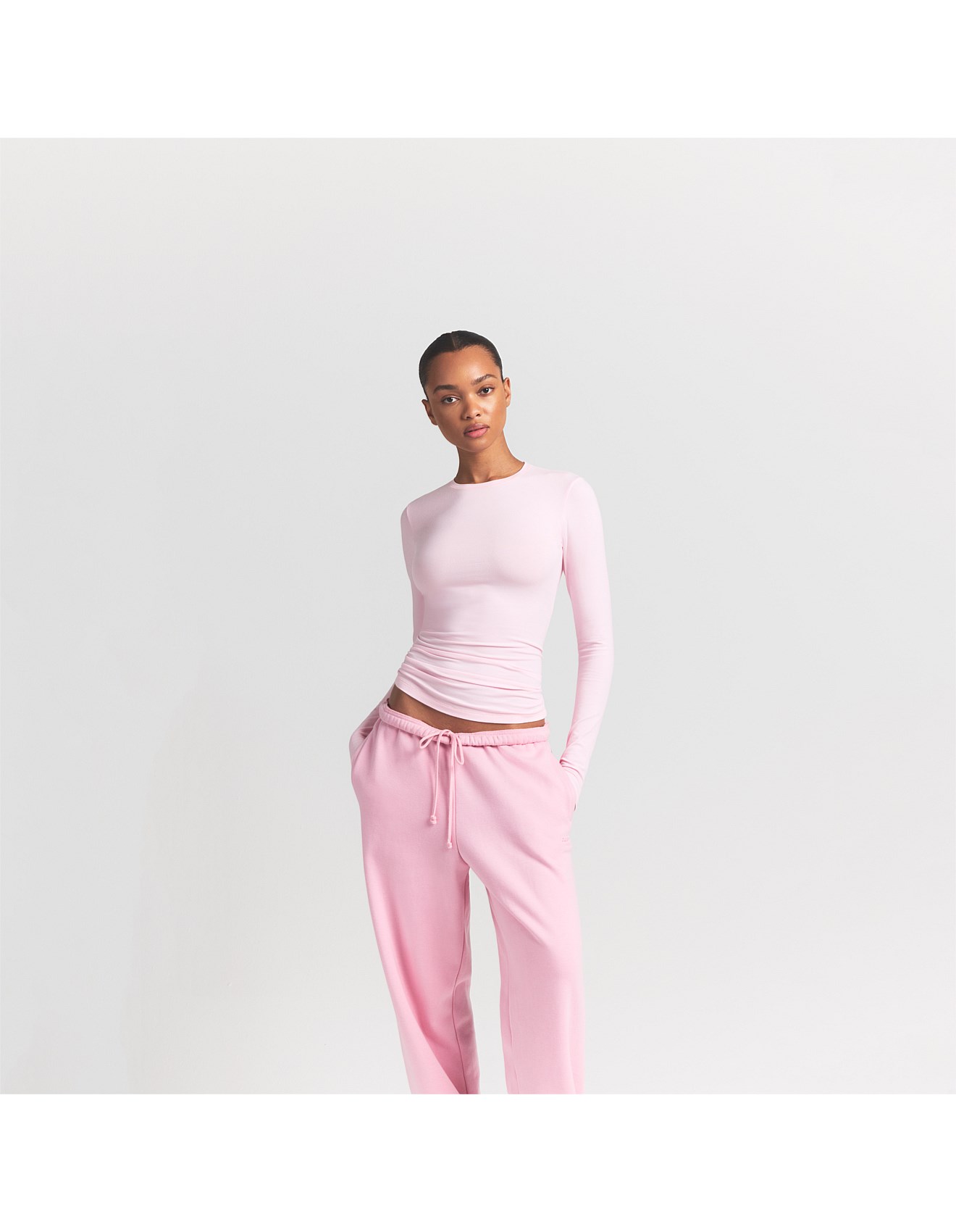 Skims Cotton Jersey Long Sleeve T-shirt | David Jones