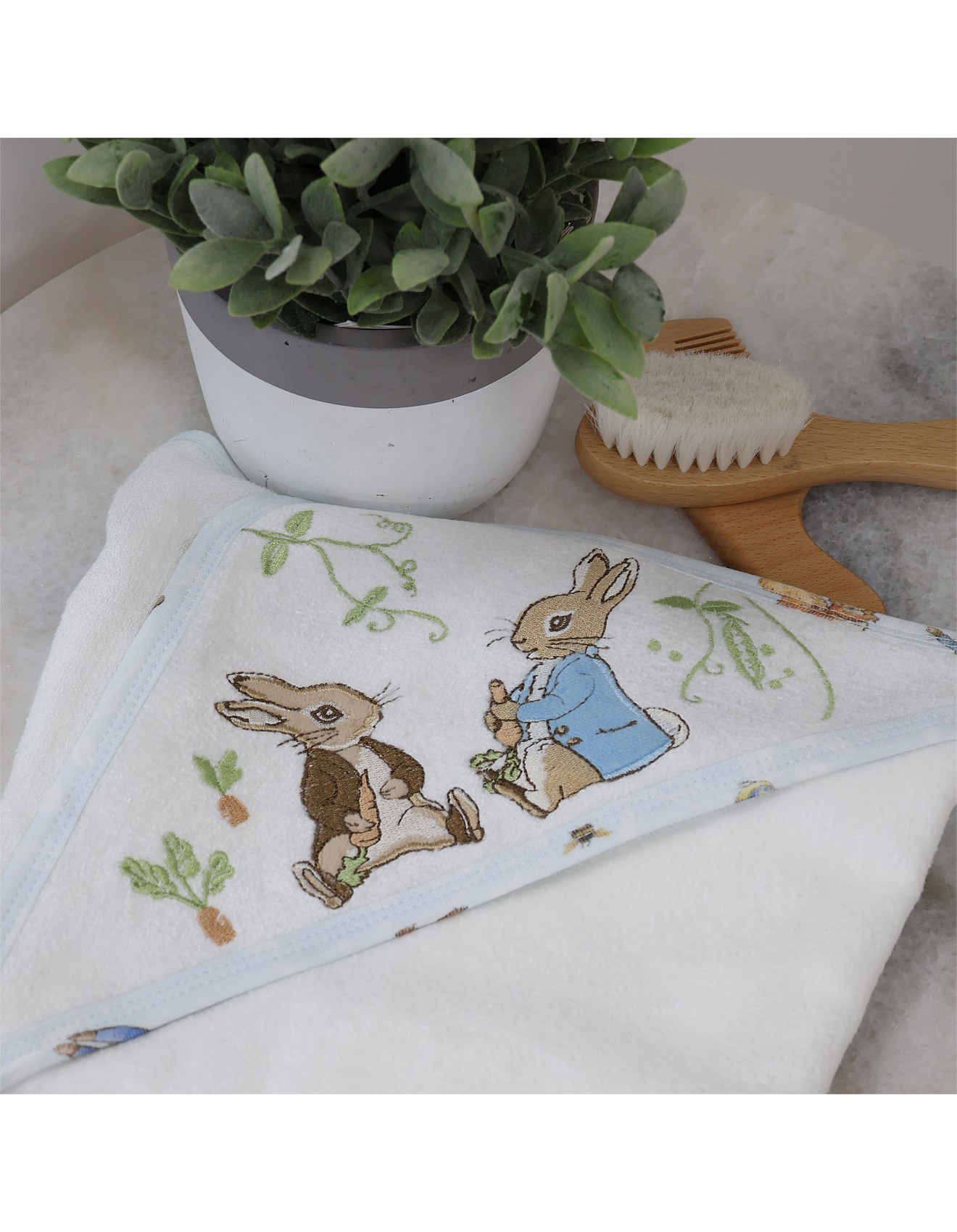 Bubba Blue Peter Rabbit & Benjamin Bunny Hooded Towel | David Jones